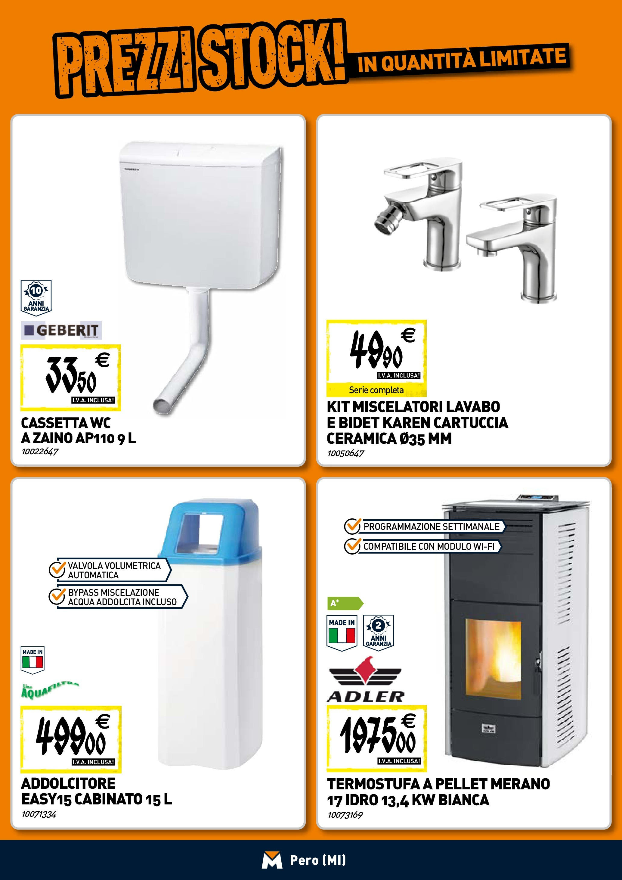 Nuovo TECNOMAT - Straordinari prezzi stock! dal 30/07/2025 > offerte anteprima 🛍️ | Pagina: 6 | Prodotti: Pellet, Acqua, Zaino, WC