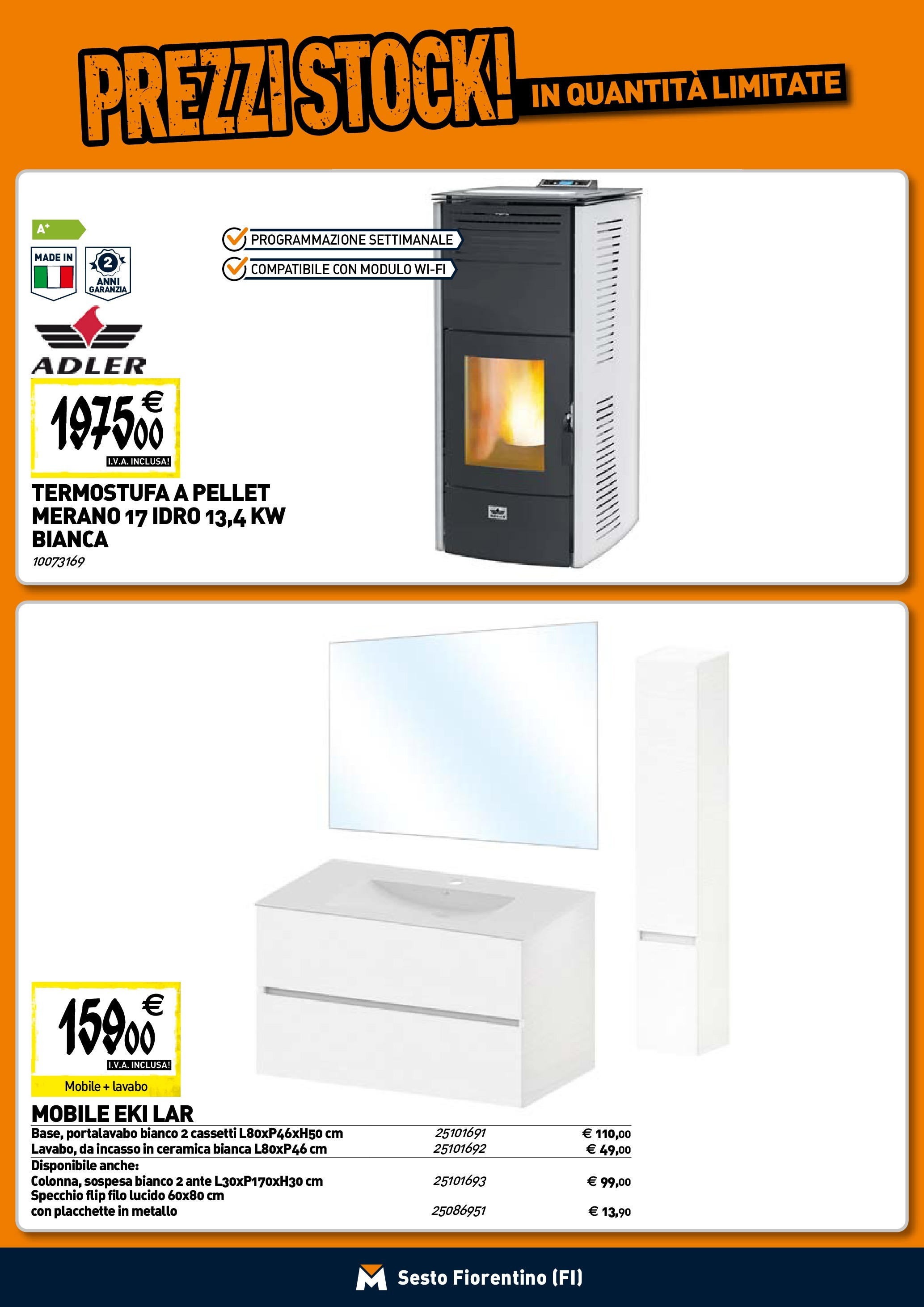 TECNOMAT - Straordinari prezzi stock! dal 30/07/2025 anteprima > nuovo offerte!β³ | Pagina: 7 | Prodotti: Mobile, Pellet, Specchio Nuovo TECNOMAT - Straordinari prezzi stock! dal 30/07/2025 > offerte anteprima ποΈ | Pagina: 7 | Prodotti: Mobile, Pellet, Specchio
