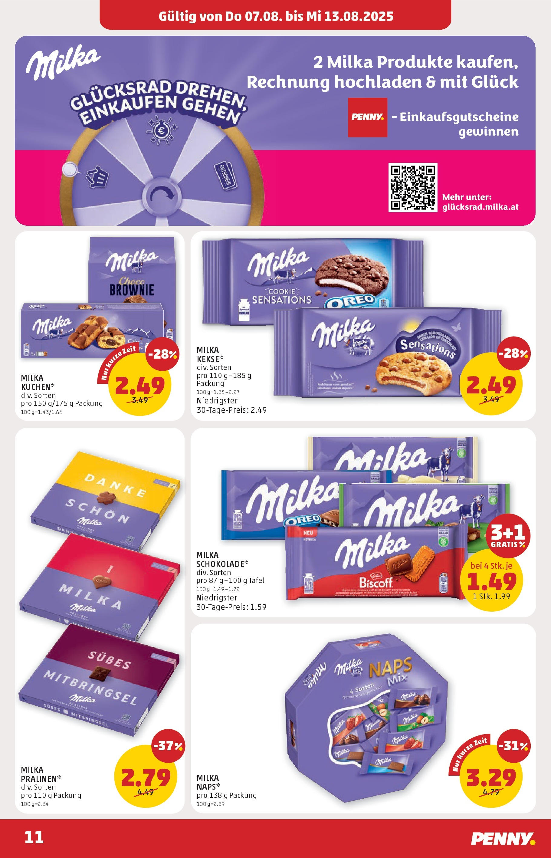 Penny Markt Flugblatt ab (07.08.2025) || Angebote, Prospekt | Seite: 11 Penny Markt Flugblatt ab (07.08.2025) - Angebote, Prospekt | Seite: 11