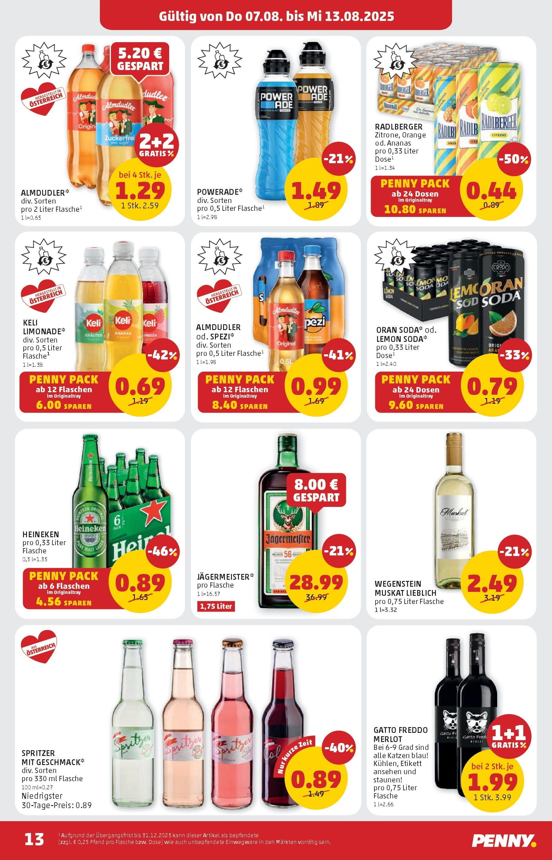 Penny Markt Flugblatt ab (07.08.2025) || Angebote, Prospekt | Seite: 13 | Produkte: Zitrone, Ananas Penny Markt Flugblatt ab (07.08.2025) - Angebote, Prospekt | Seite: 13 | Produkte: Zitrone, Ananas