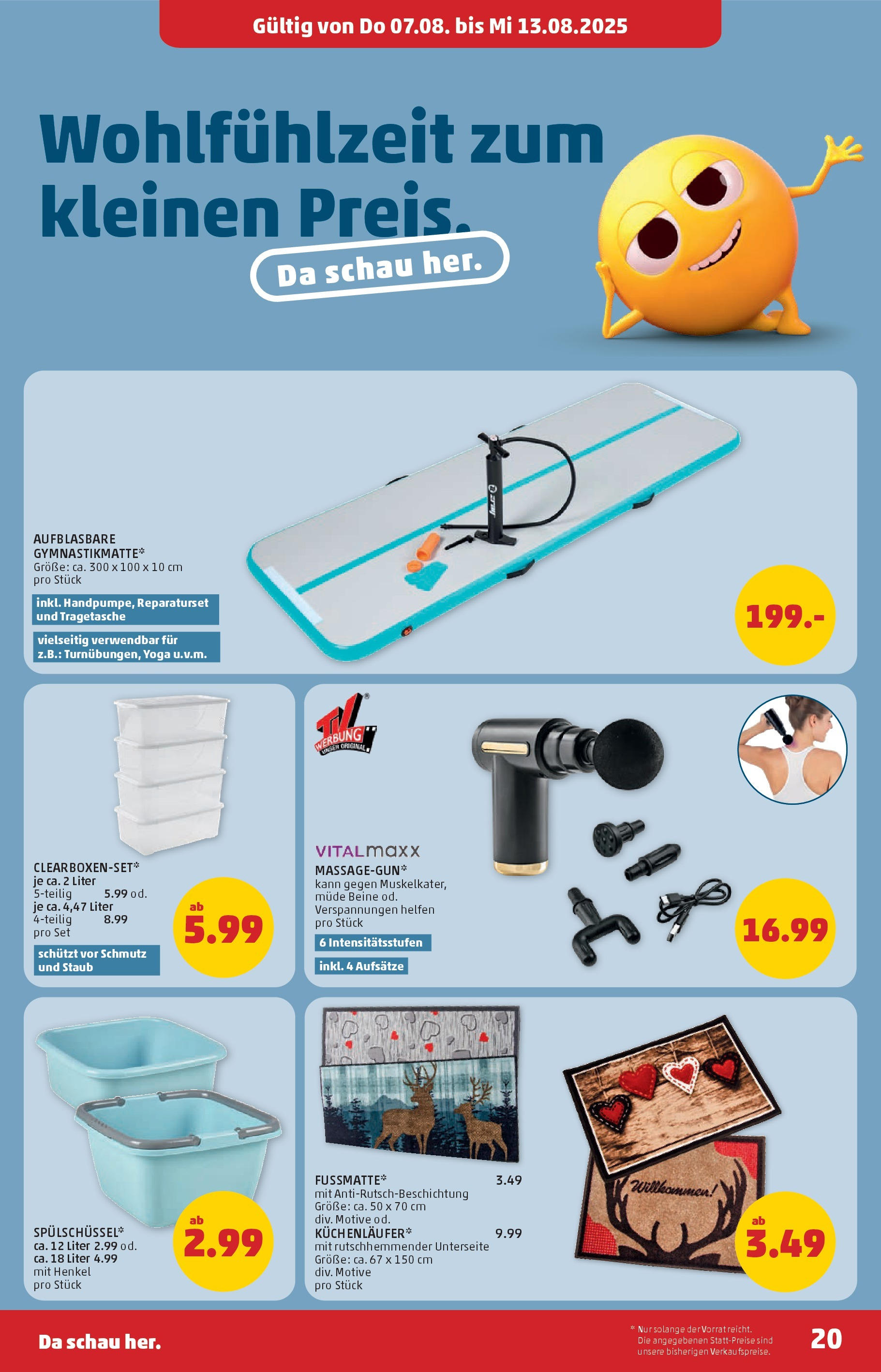 Penny Markt Flugblatt ab (07.08.2025) || Angebote, Prospekt | Seite: 20 Penny Markt Flugblatt ab (07.08.2025) - Angebote, Prospekt | Seite: 20