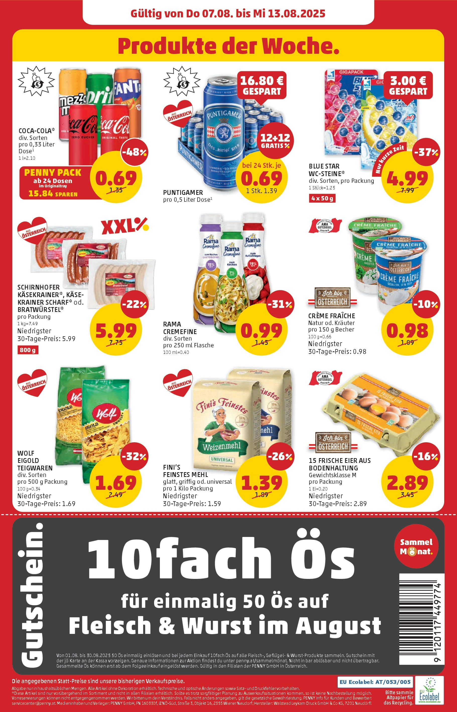 Penny Markt Flugblatt ab (07.08.2025) || Angebote, Prospekt | Seite: 24 | Produkte: Wurst, Käse, Eier, Bier Penny Markt Flugblatt ab (07.08.2025) - Angebote, Prospekt | Seite: 24 | Produkte: Wurst, Käse, Eier, Bier