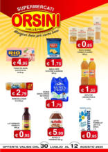 Offerte valide dal 30 luglio al 12 agosto 2025