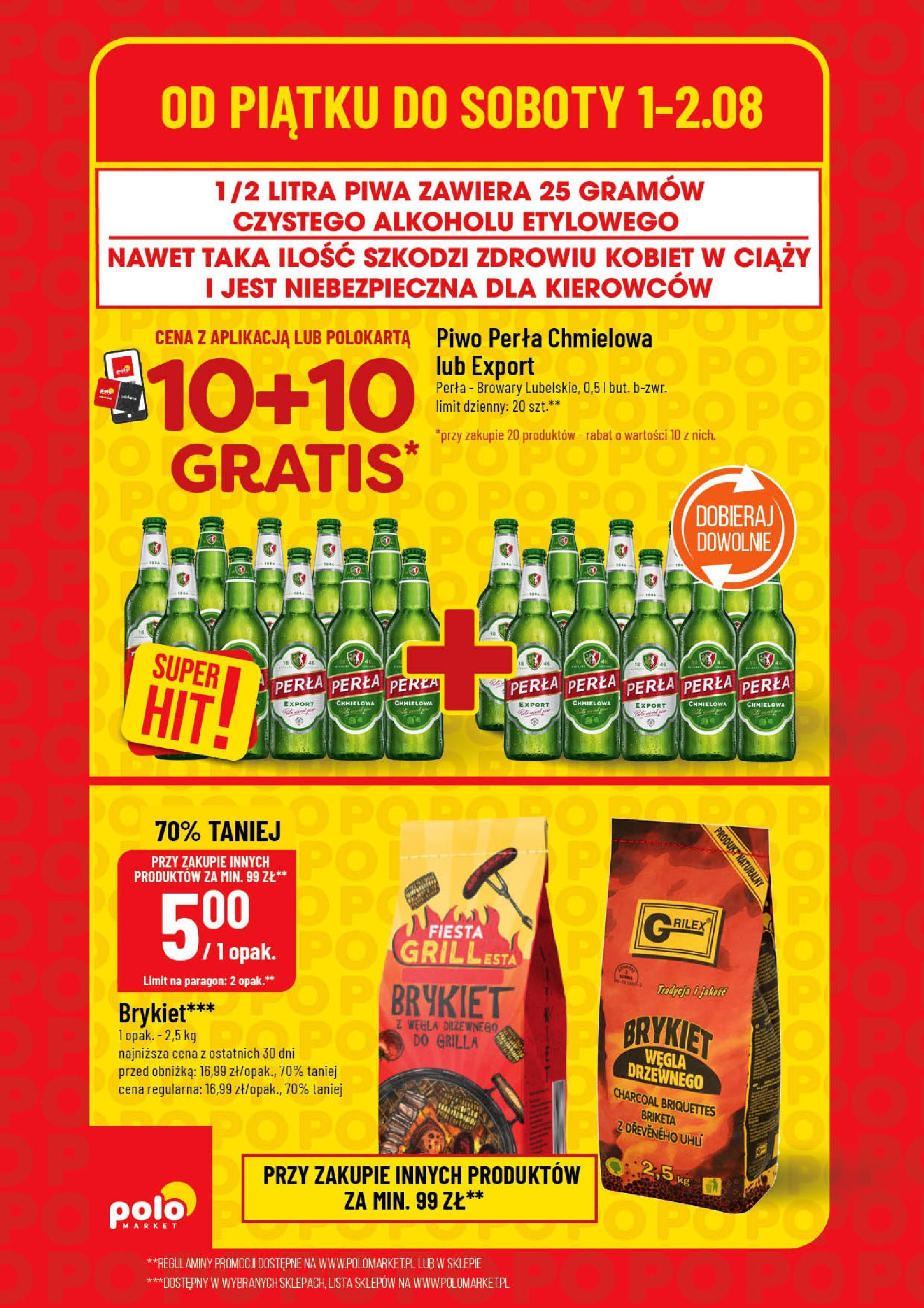 POLOmarket gazetka od jutra (31.07.2025) | Nowa PDF | Strona: 2 | Produkty: Piwo perła, Piwo POLOmarket gazetka od jutra (31.07.2025) - Nowa PDF | Strona: 2 | Produkty: Piwo perła, Piwo