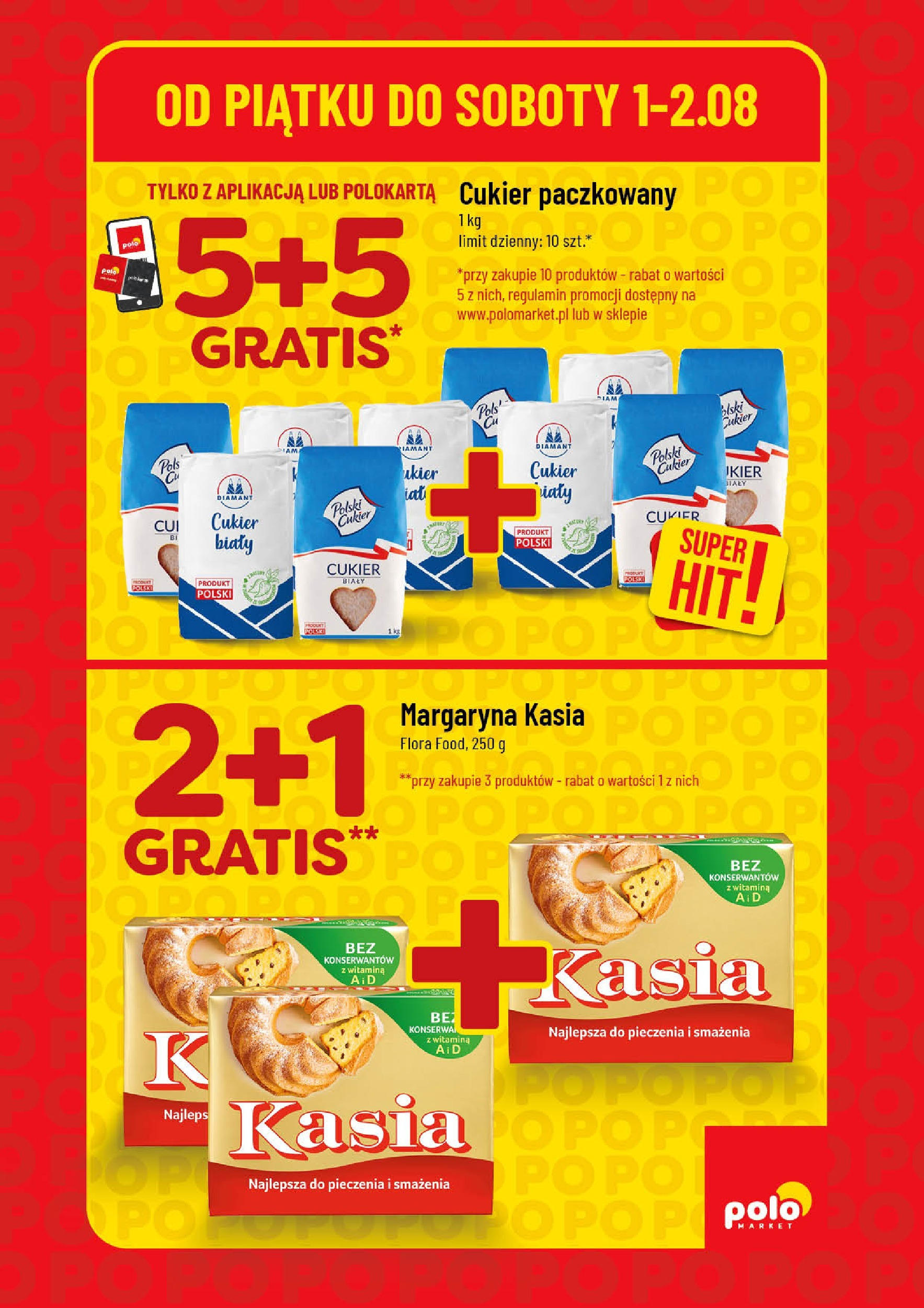 POLOmarket gazetka od jutra (31.07.2025) | Nowa PDF | Strona: 3 | Produkty: Margaryna kasia, Margaryna, Cukier biały, Cukier POLOmarket gazetka od jutra (31.07.2025) - Nowa PDF | Strona: 3 | Produkty: Margaryna kasia, Margaryna, Cukier biały, Cukier