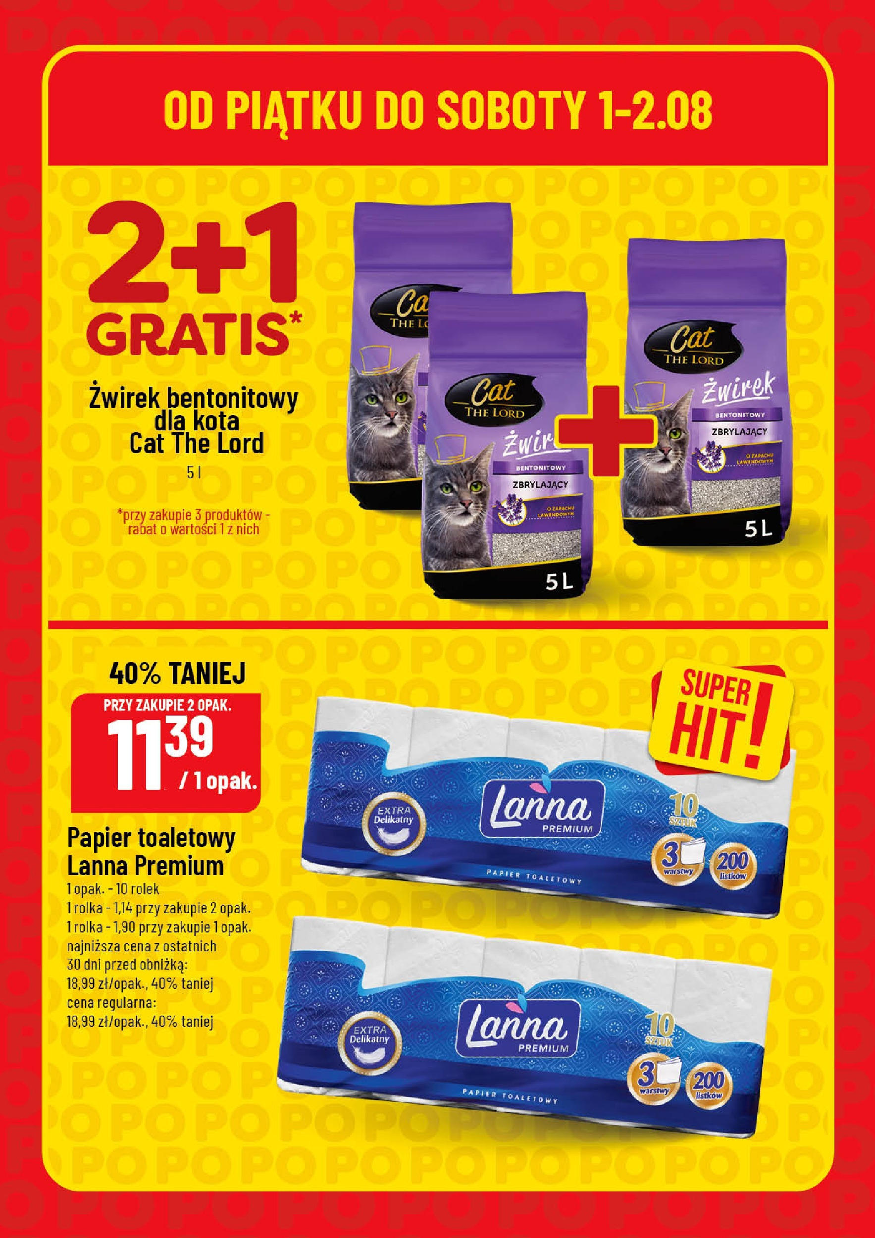 POLOmarket gazetka od jutra (31.07.2025) | Nowa PDF | Strona: 8 | Produkty: PC, Żwirek dla kota, Papier toaletowy, Żwirek bentonitowy POLOmarket gazetka od jutra (31.07.2025) - Nowa PDF | Strona: 8 | Produkty: PC, Żwirek dla kota, Papier toaletowy, Żwirek bentonitowy