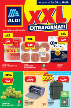 Anteprima del volantino Aldi - XXL valido a partire dal 03.08.2025