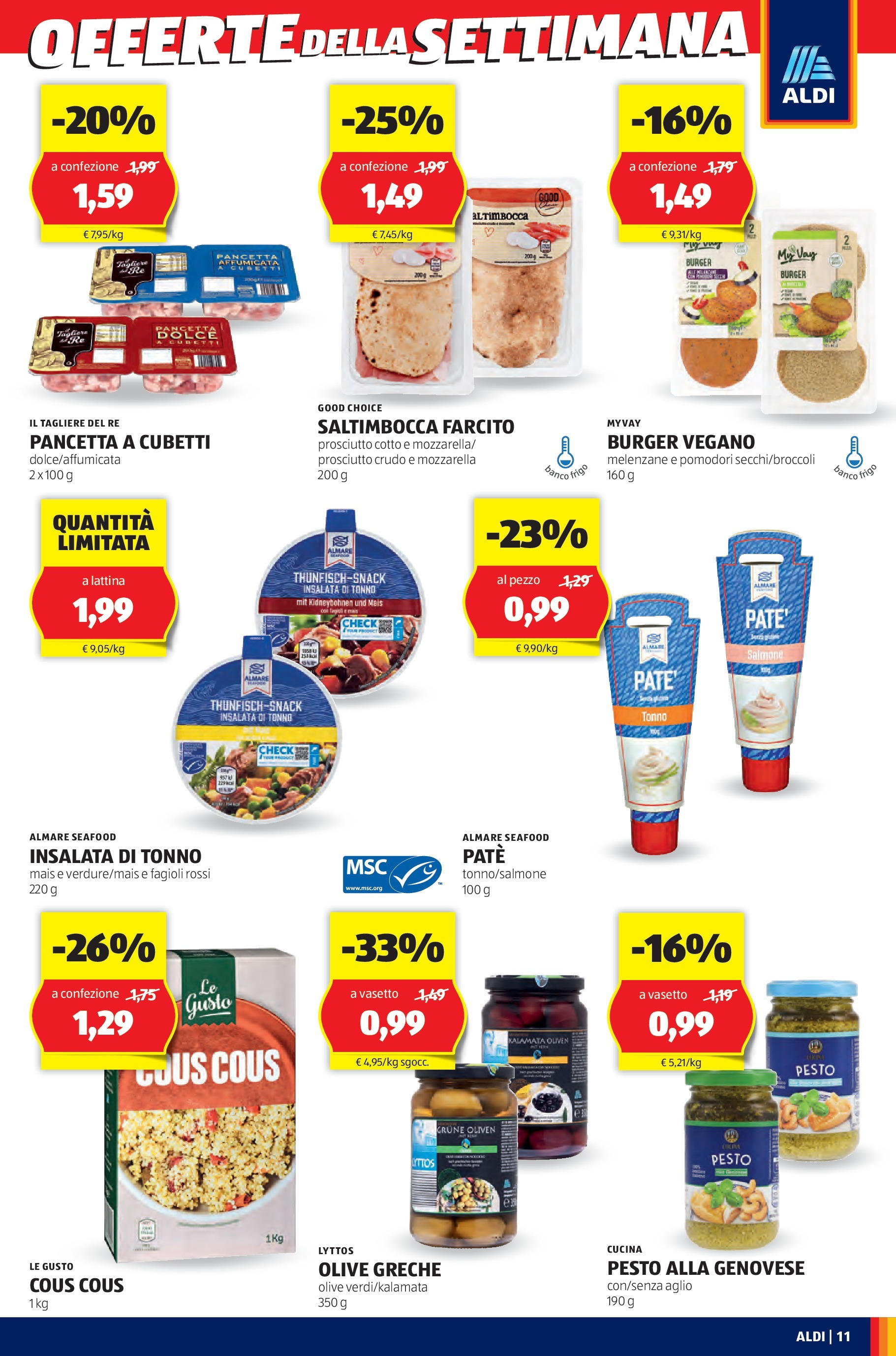 Nuovo Aldi - XXL dal 03/08/2025 > offerte anteprima 🛍️ | Pagina: 11 | Prodotti: Paté, Salmone, Prosciutto, Cous cous