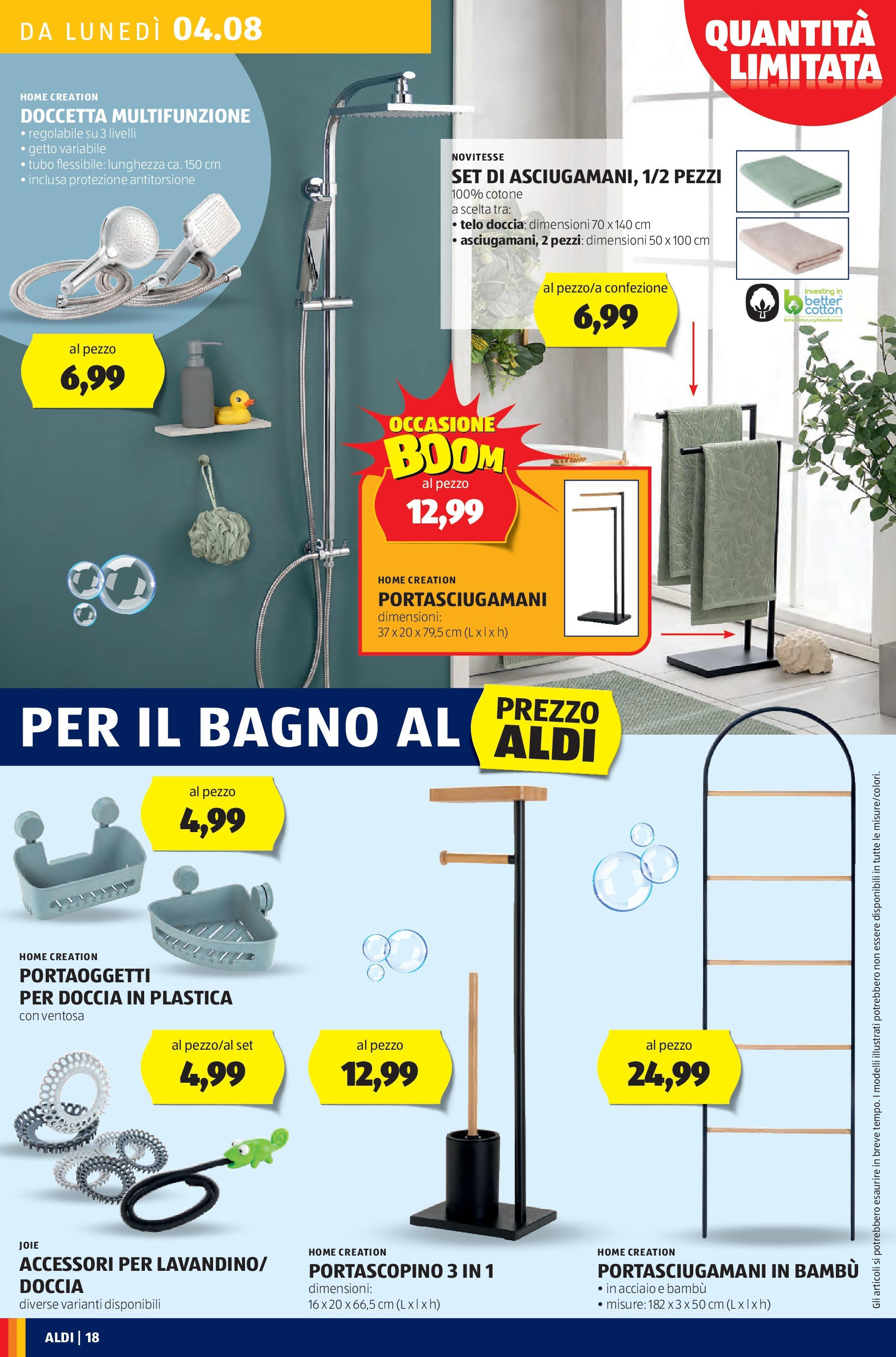 Nuovo Aldi - XXL dal 03/08/2025 > offerte anteprima 🛍️ | Pagina: 18 | Prodotti: Tubo, Bagno, Doccia