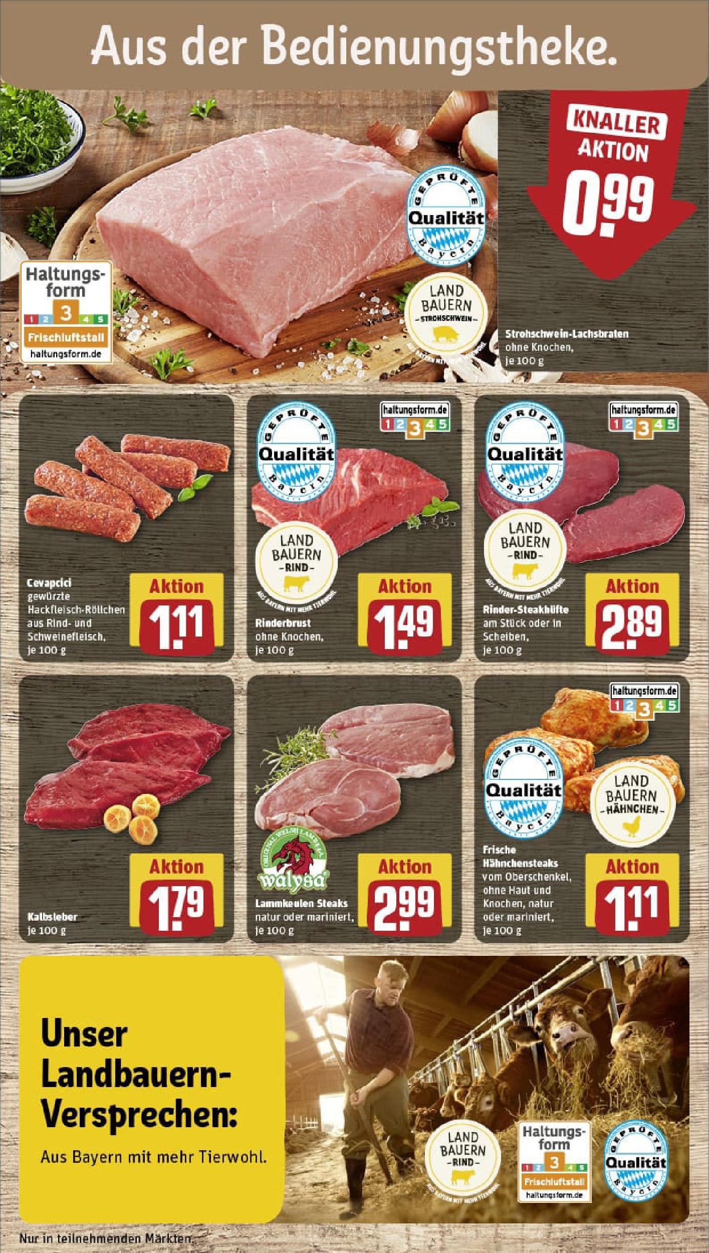 REWE Prospekt ab 03.08.2025 zum Blättern » Angebote | Seite: 10 | Produkte: Hahnchen, Cevapcici, Kalbsleber REWE Prospekt ab 03.08.2025 zum Blättern » Angebote | Seite: 10 | Produkte: Hahnchen, Cevapcici, Kalbsleber