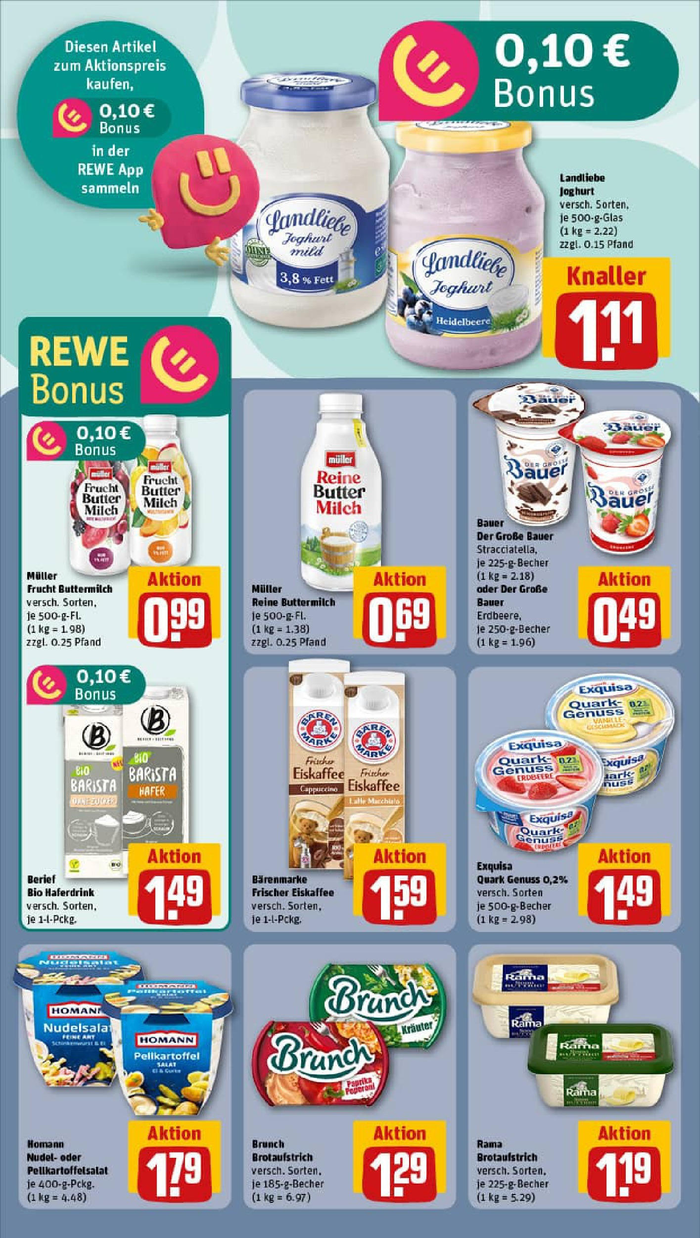 REWE Prospekt ab 03.08.2025 zum Blättern » Angebote | Seite: 11 | Produkte: Buttermilch, Rama, Butter, Haferdrink REWE Prospekt ab 03.08.2025 zum Blättern » Angebote | Seite: 11 | Produkte: Buttermilch, Rama, Butter, Haferdrink