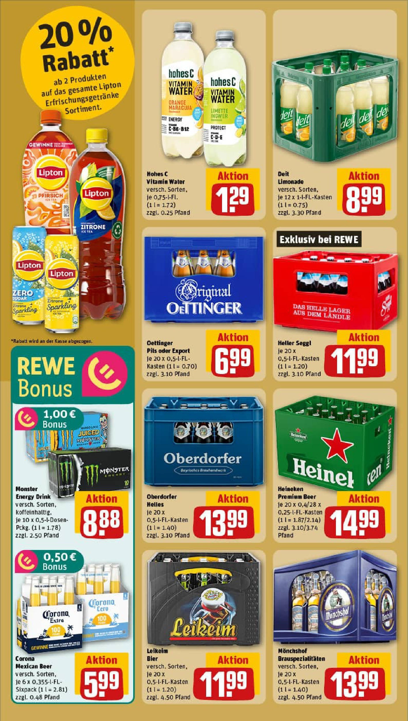 REWE Prospekt ab 03.08.2025 zum Blättern » Angebote | Seite: 14 | Produkte: Monchshof, Pils, Zitrone, Hohes c REWE Prospekt ab 03.08.2025 zum Blättern » Angebote | Seite: 14 | Produkte: Monchshof, Pils, Zitrone, Hohes c
