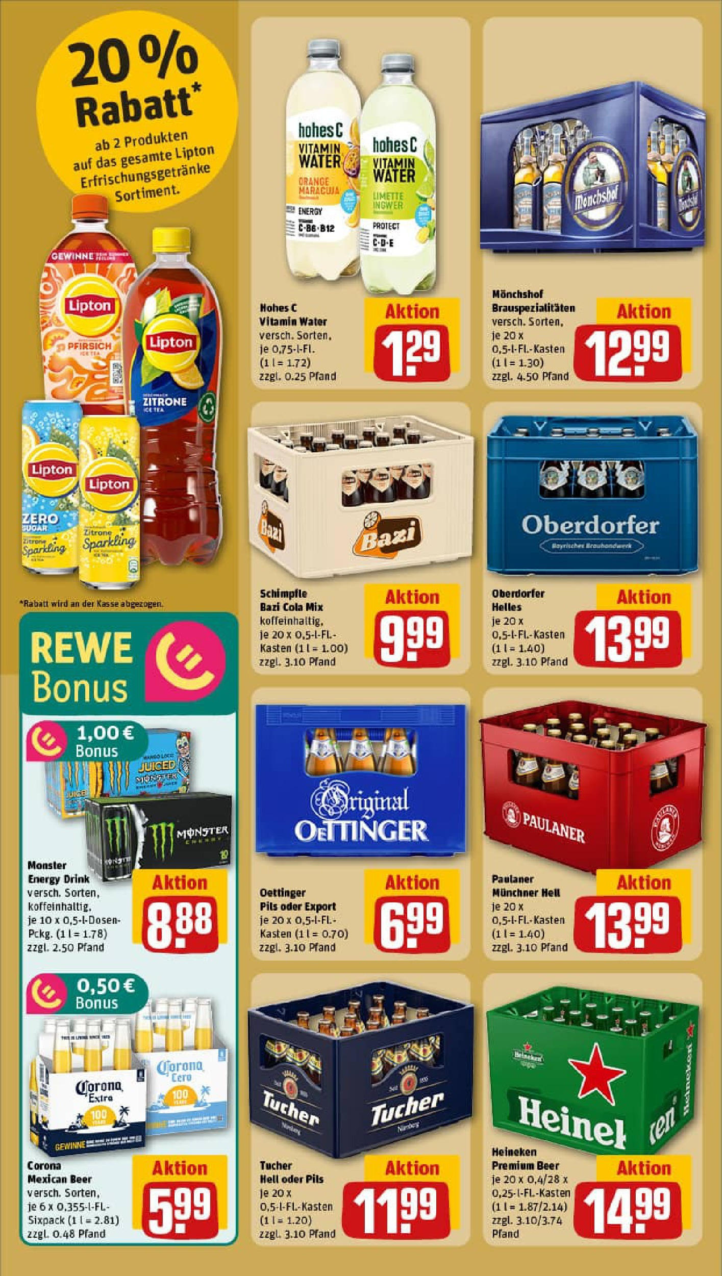 REWE Prospekt ab 03.08.2025 zum Blättern » Angebote | Seite: 20 | Produkte: Pils, Zitrone, Pfirsich, Paulaner REWE Prospekt ab 03.08.2025 zum Blättern » Angebote | Seite: 20 | Produkte: Pils, Zitrone, Pfirsich, Paulaner