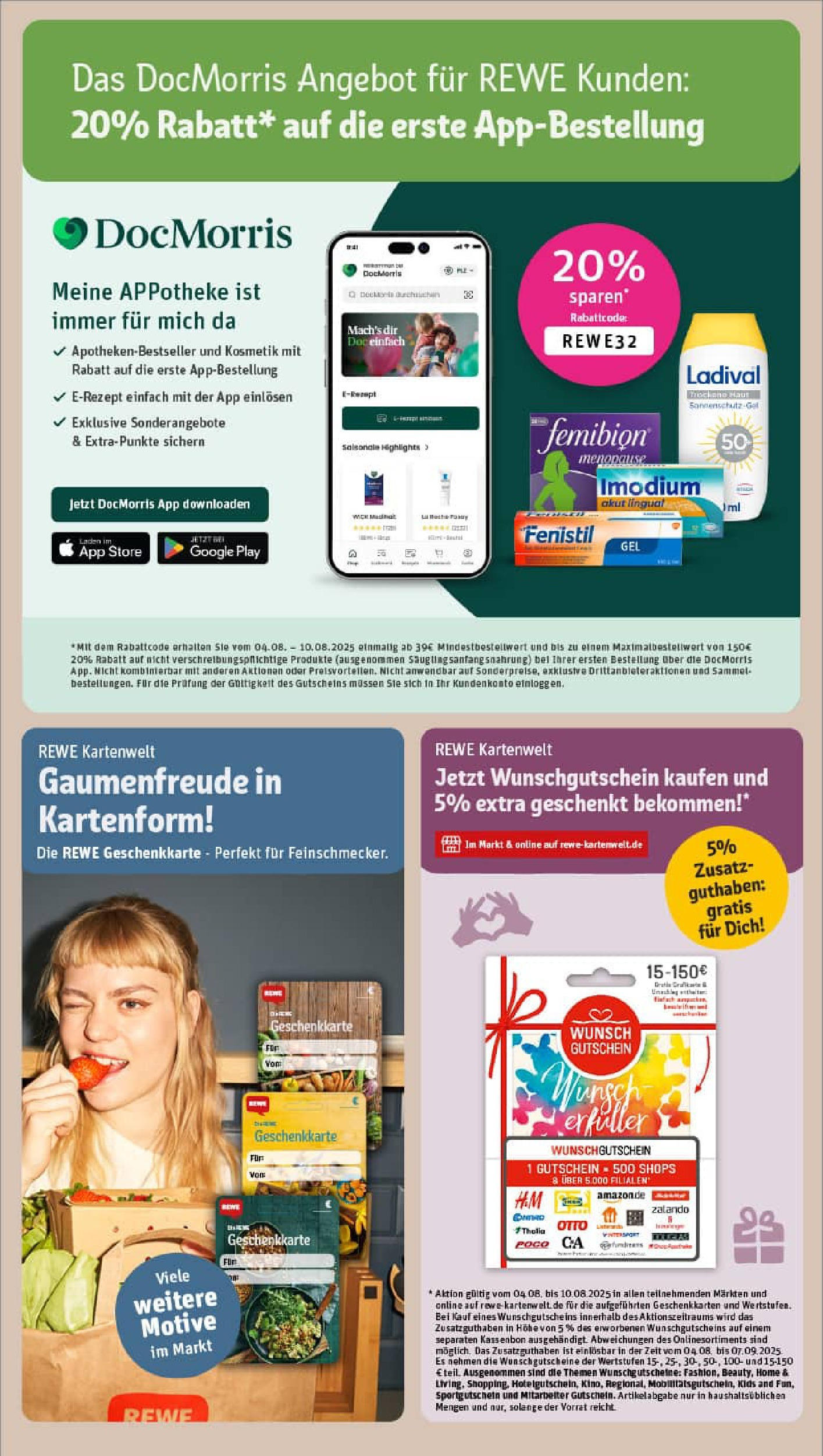 REWE Prospekt ab 03.08.2025 zum Blättern » Angebote | Seite: 22 | Produkte: Wurst