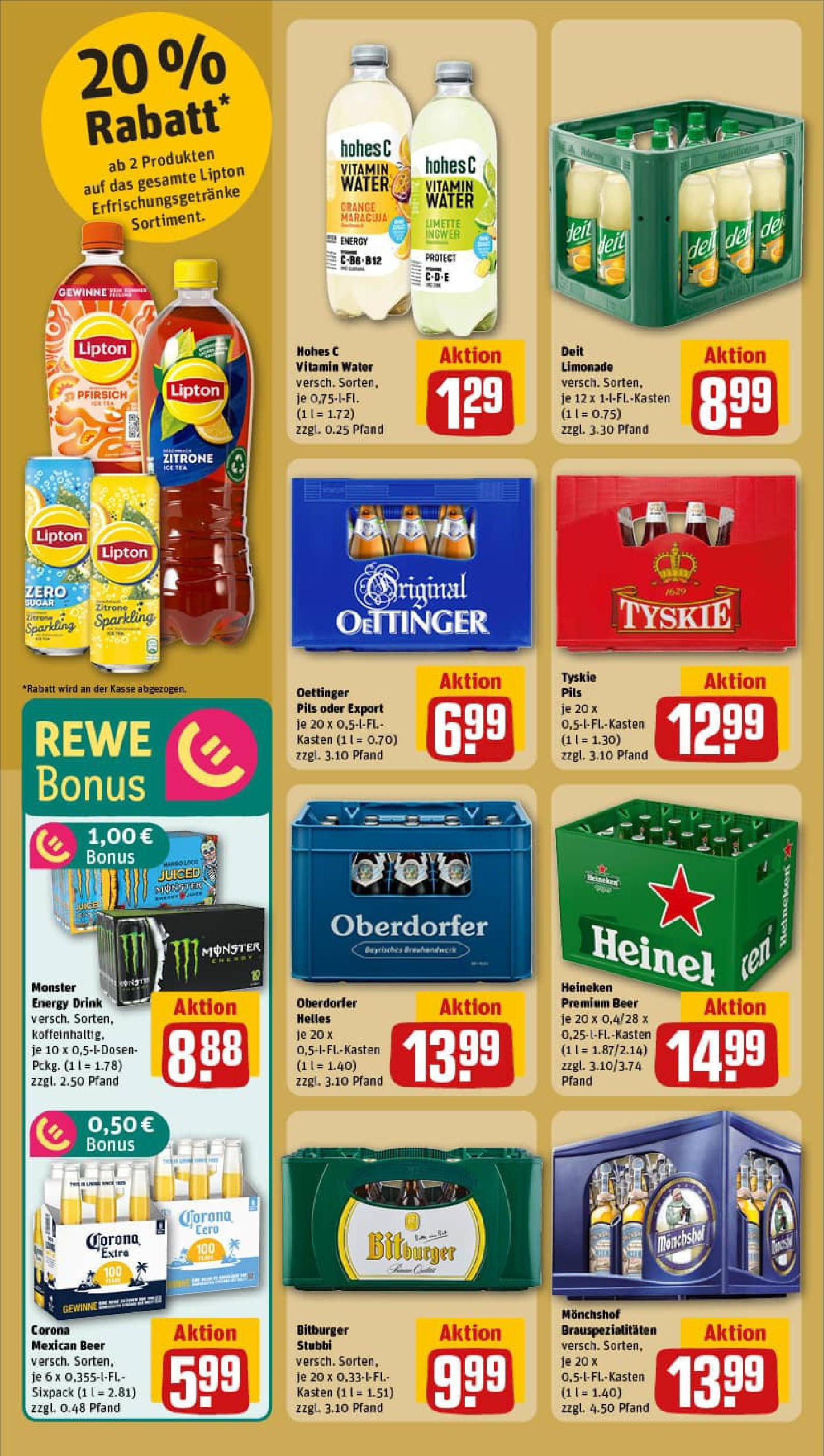 REWE Prospekt ab 03.08.2025 zum Blättern » Angebote | Seite: 14 | Produkte: Pils, Oettinger, Zitrone, Hohes c REWE Prospekt ab 03.08.2025 zum Blättern » Angebote | Seite: 14 | Produkte: Pils, Oettinger, Zitrone, Hohes c