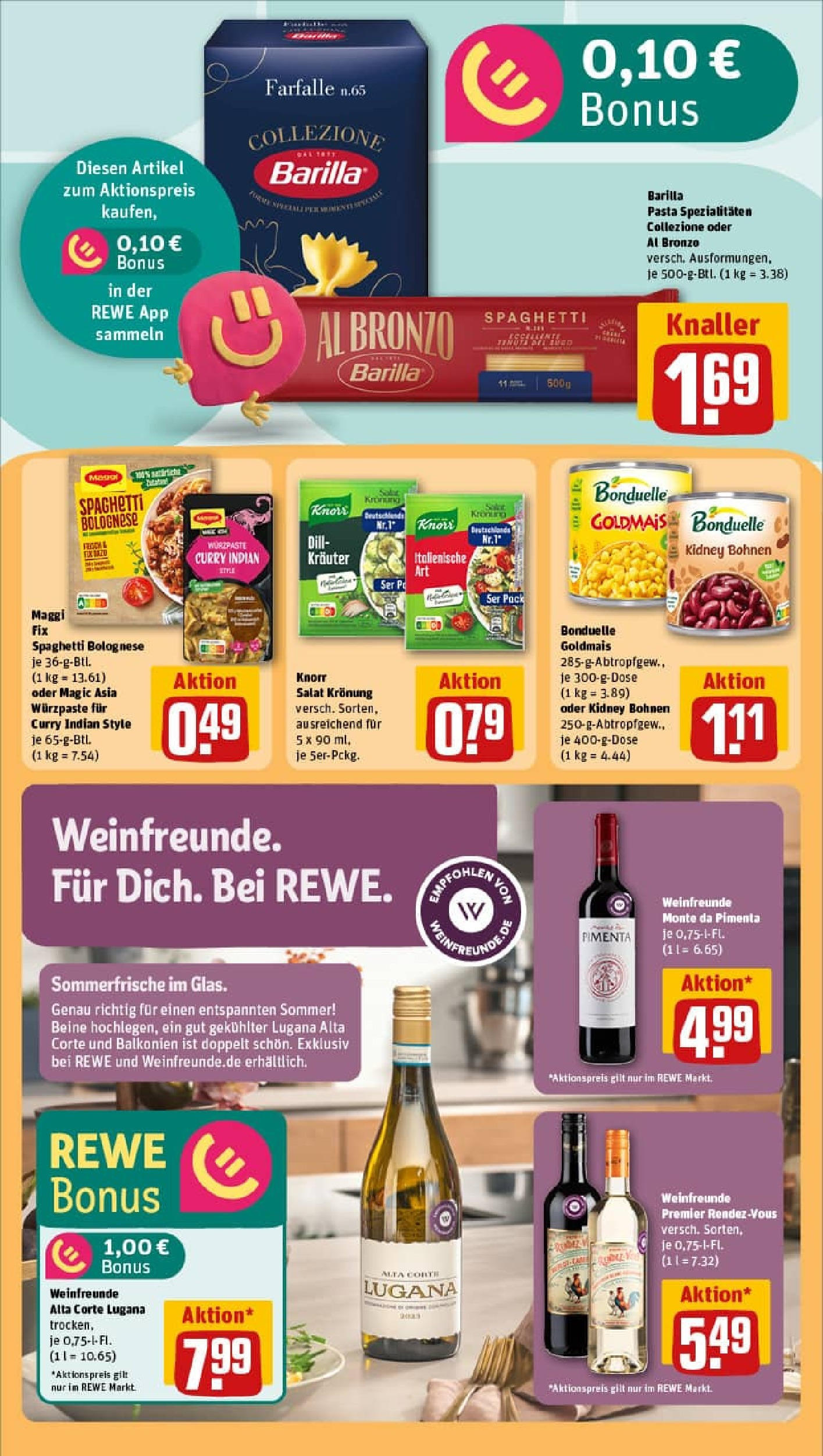 REWE Prospekt ab 03.08.2025 zum Blättern » Angebote | Seite: 23 | Produkte: Maggi, Maggi fix, Dill, Pasta REWE Prospekt ab 03.08.2025 zum Blättern » Angebote | Seite: 23 | Produkte: Maggi, Maggi fix, Dill, Pasta