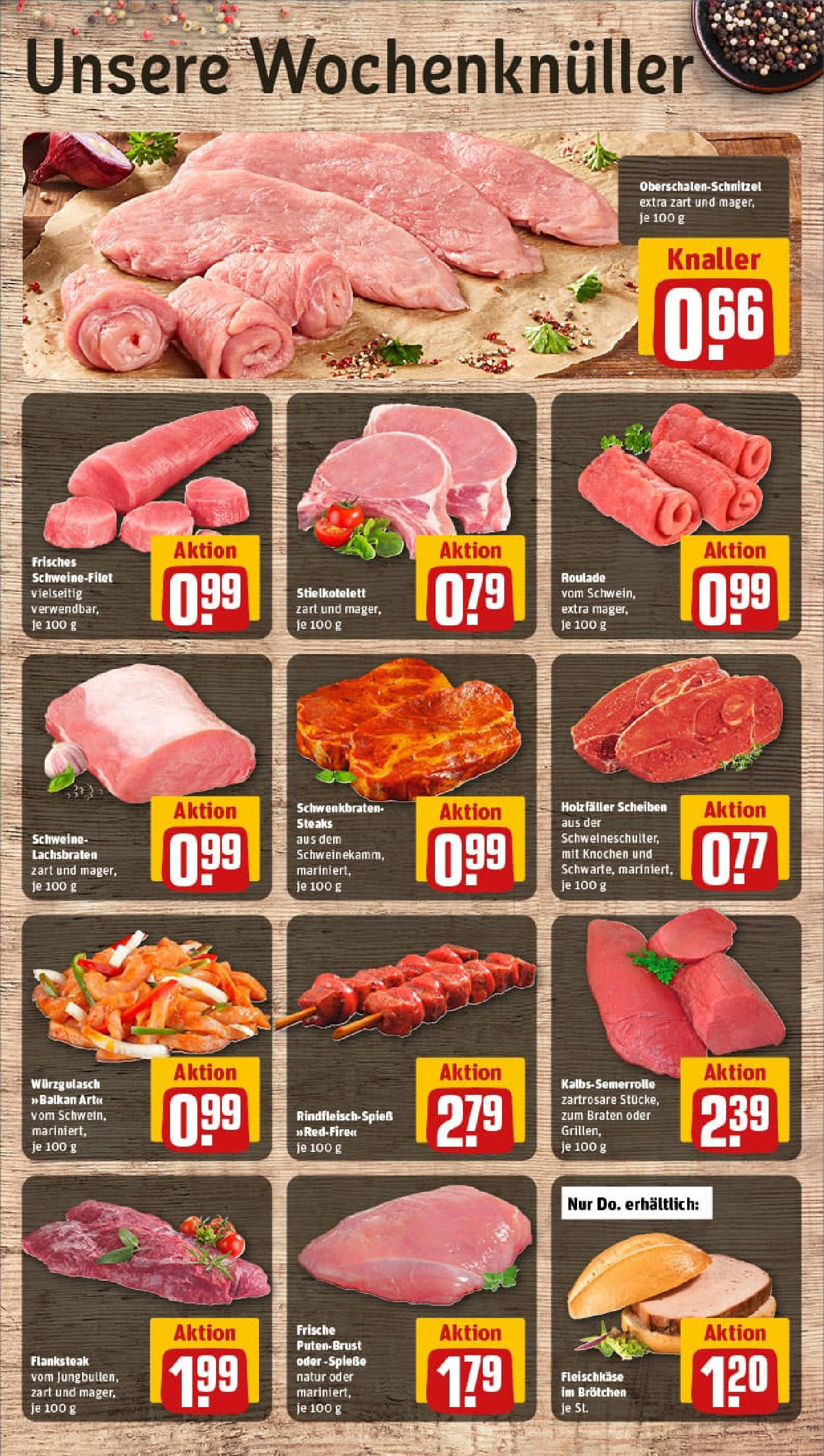 REWE Prospekt ab 03.08.2025 zum Blättern » Angebote | Seite: 8 | Produkte: Spieße, Schweinefilet REWE Prospekt ab 03.08.2025 zum Blättern » Angebote | Seite: 8 | Produkte: Spieße, Schweinefilet