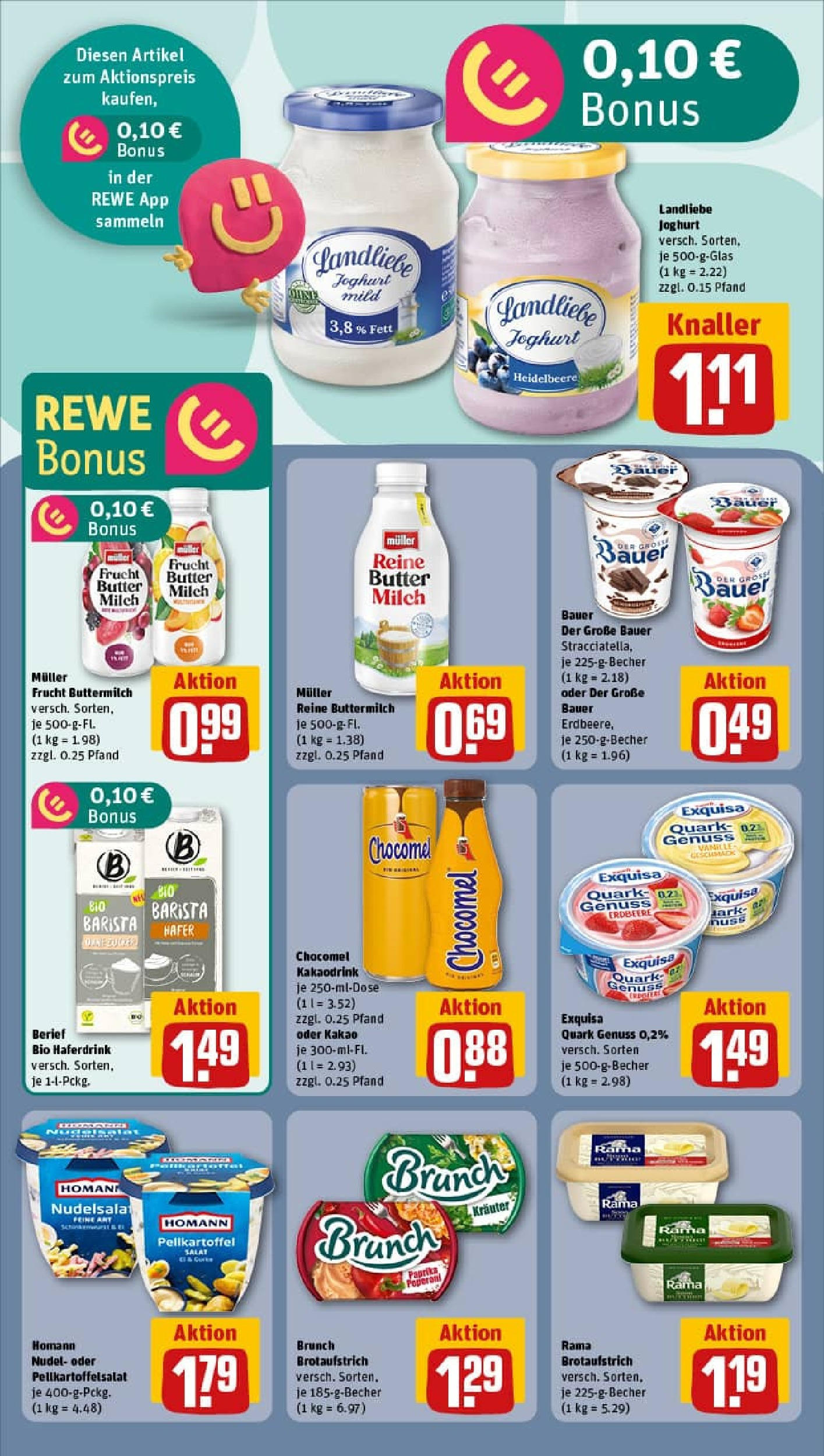 REWE Prospekt ab 03.08.2025 zum Blättern » Angebote | Seite: 11 | Produkte: Rama, Butter, Joghurt, Landliebe joghurt