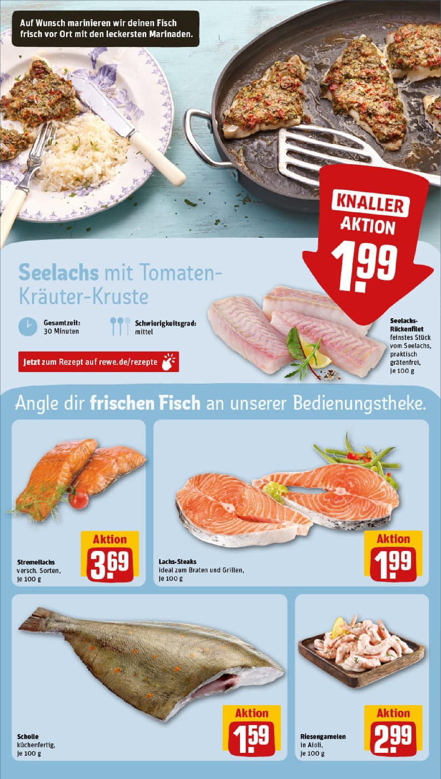 REWE Prospekt ab 03.08.2025 zum Blättern » Angebote | Seite: 31 | Produkte: Tomaten, Fisch, Lachs, Steak REWE Prospekt ab 03.08.2025 zum Blättern » Angebote | Seite: 31 | Produkte: Tomaten, Fisch, Lachs, Steak