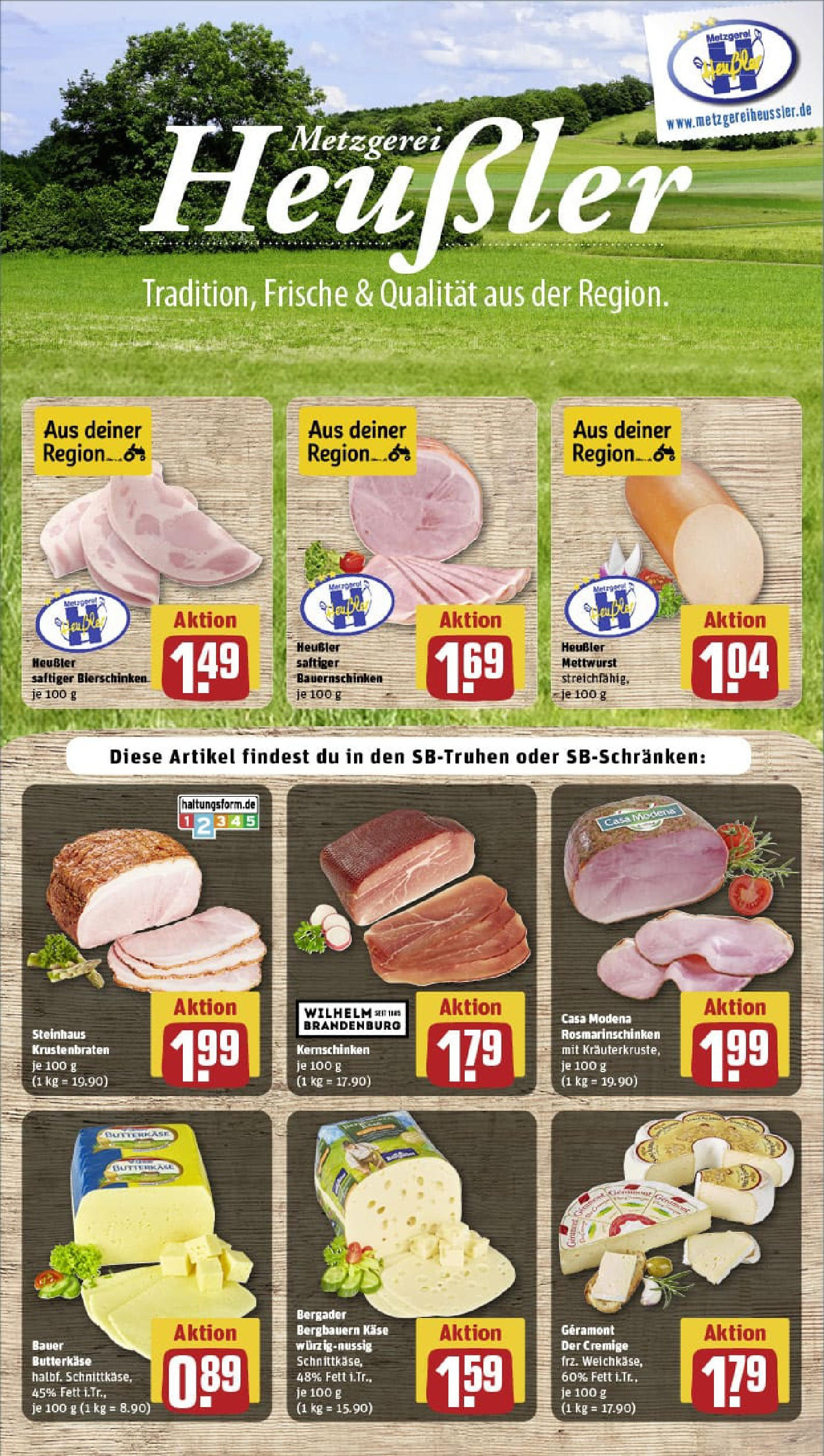 REWE Prospekt ab 03.08.2025 zum Blättern » Angebote | Seite: 9 | Produkte: Geramont, Käse, Krustenbraten REWE Prospekt ab 03.08.2025 zum Blättern » Angebote | Seite: 9 | Produkte: Geramont, Käse, Krustenbraten