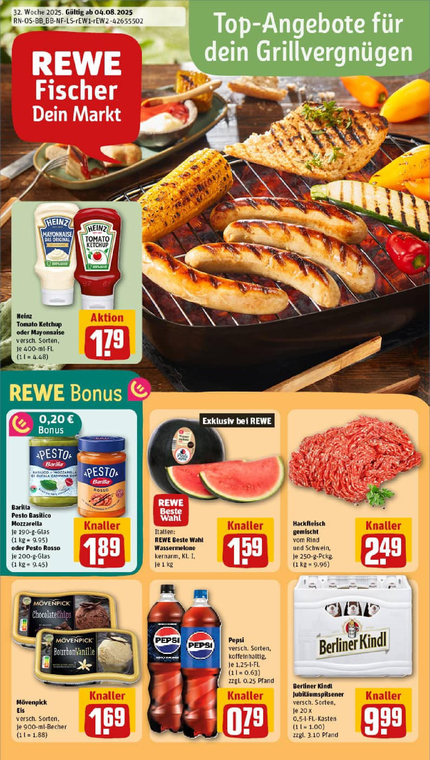 REWE Prospekt ab 03.08.2025 zum Blättern » Angebote | Seite: 1 | Produkte: Mozzarella, Movenpick eis, Pepsi, Eis REWE Prospekt ab 03.08.2025 zum Blättern » Angebote | Seite: 1 | Produkte: Mozzarella, Movenpick eis, Pepsi, Eis