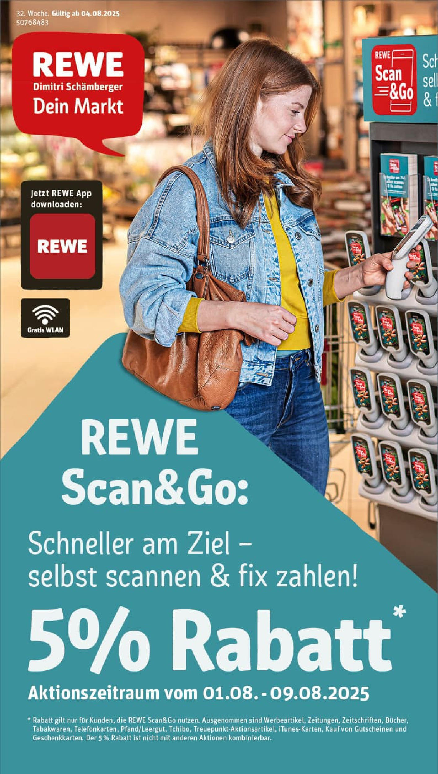 REWE Prospekt ab 03.08.2025 zum Blättern » Angebote | Seite: 1