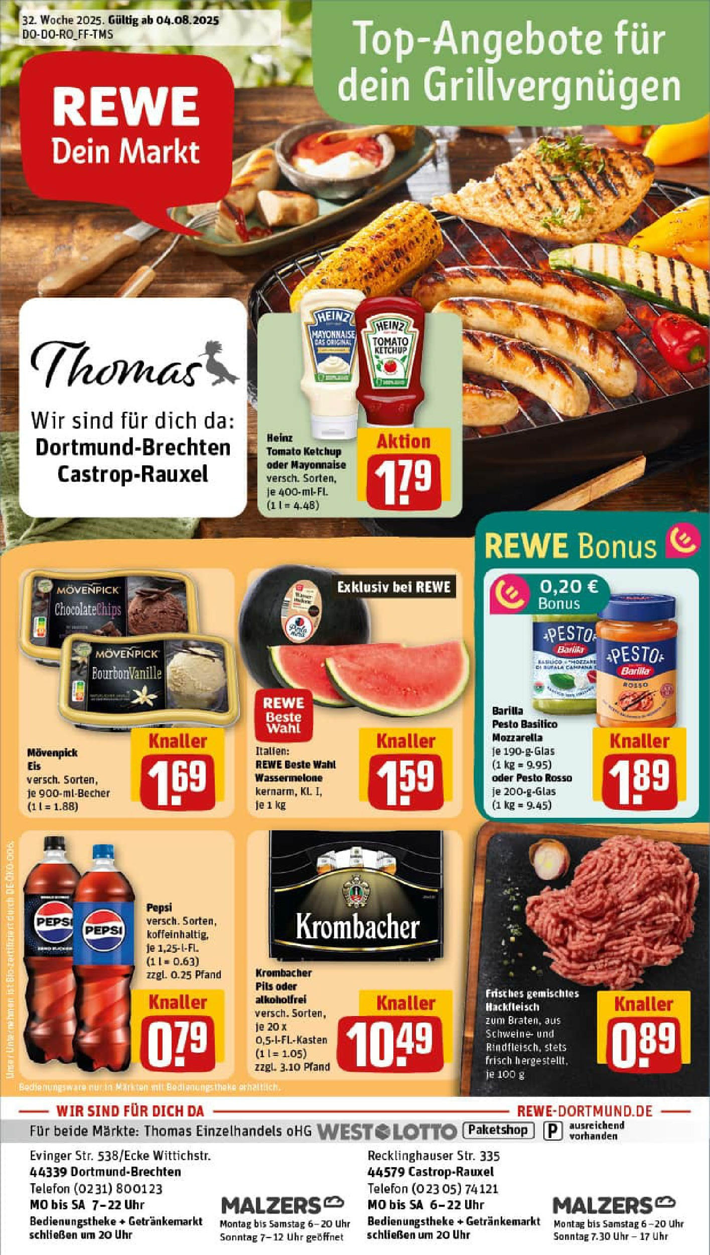 REWE Prospekt ab 03.08.2025 zum Blättern » Angebote | Seite: 1
