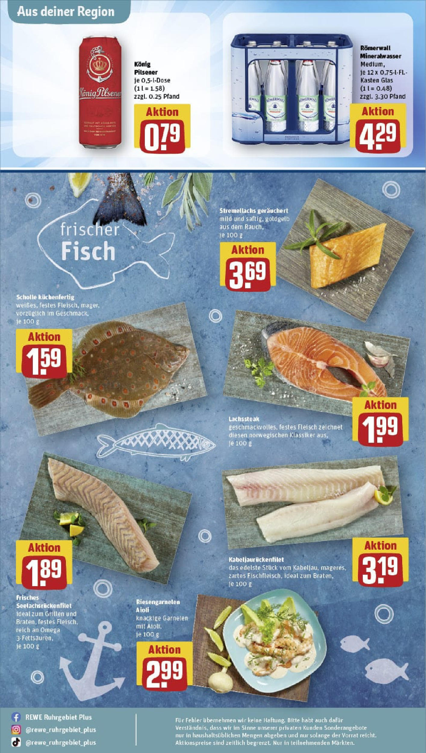 REWE Prospekt ab 03.08.2025 zum Blättern » Angebote | Seite: 31 | Produkte: Konig pilsener, Fisch, Lachs, Fleisch REWE Prospekt ab 03.08.2025 zum Blättern » Angebote | Seite: 31 | Produkte: Konig pilsener, Fisch, Lachs, Fleisch