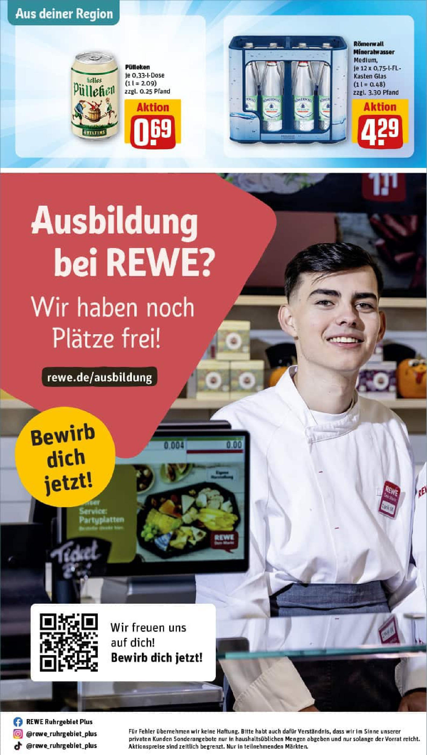 REWE Prospekt ab 03.08.2025 zum Blättern » Angebote | Seite: 31 | Produkte: Mineralwasser