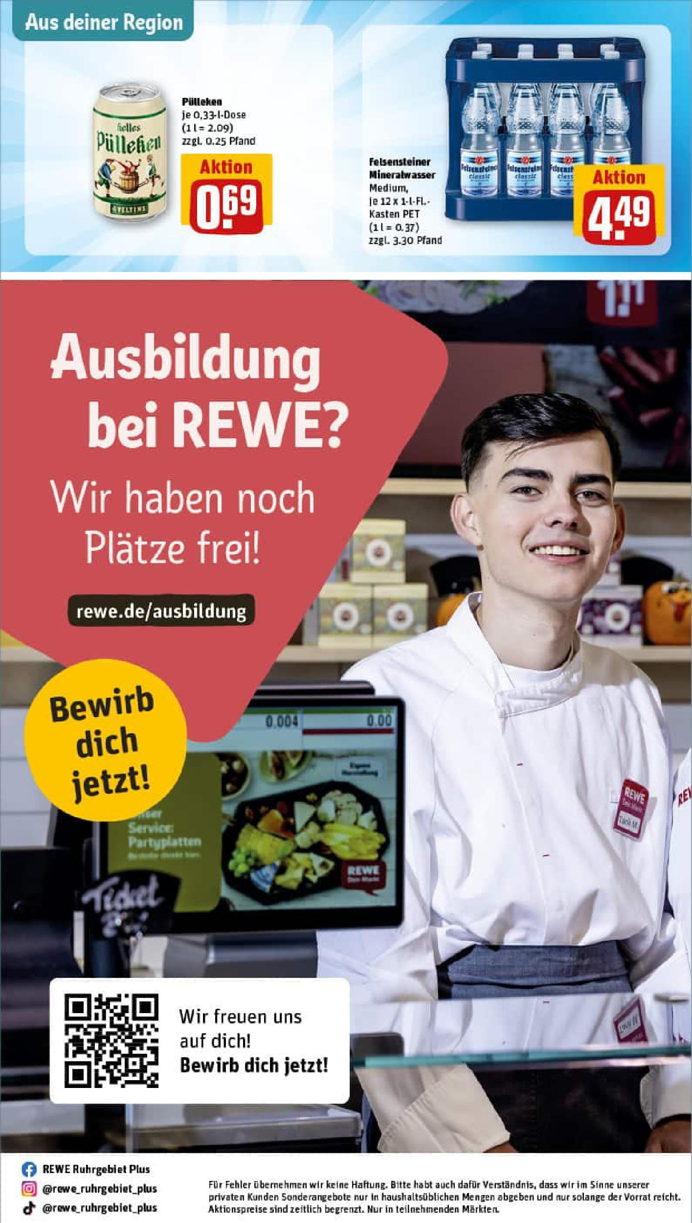 REWE Prospekt ab 03.08.2025 zum Blättern » Angebote | Seite: 32 | Produkte: Mineralwasser REWE Prospekt ab 03.08.2025 zum Blättern » Angebote | Seite: 32 | Produkte: Mineralwasser