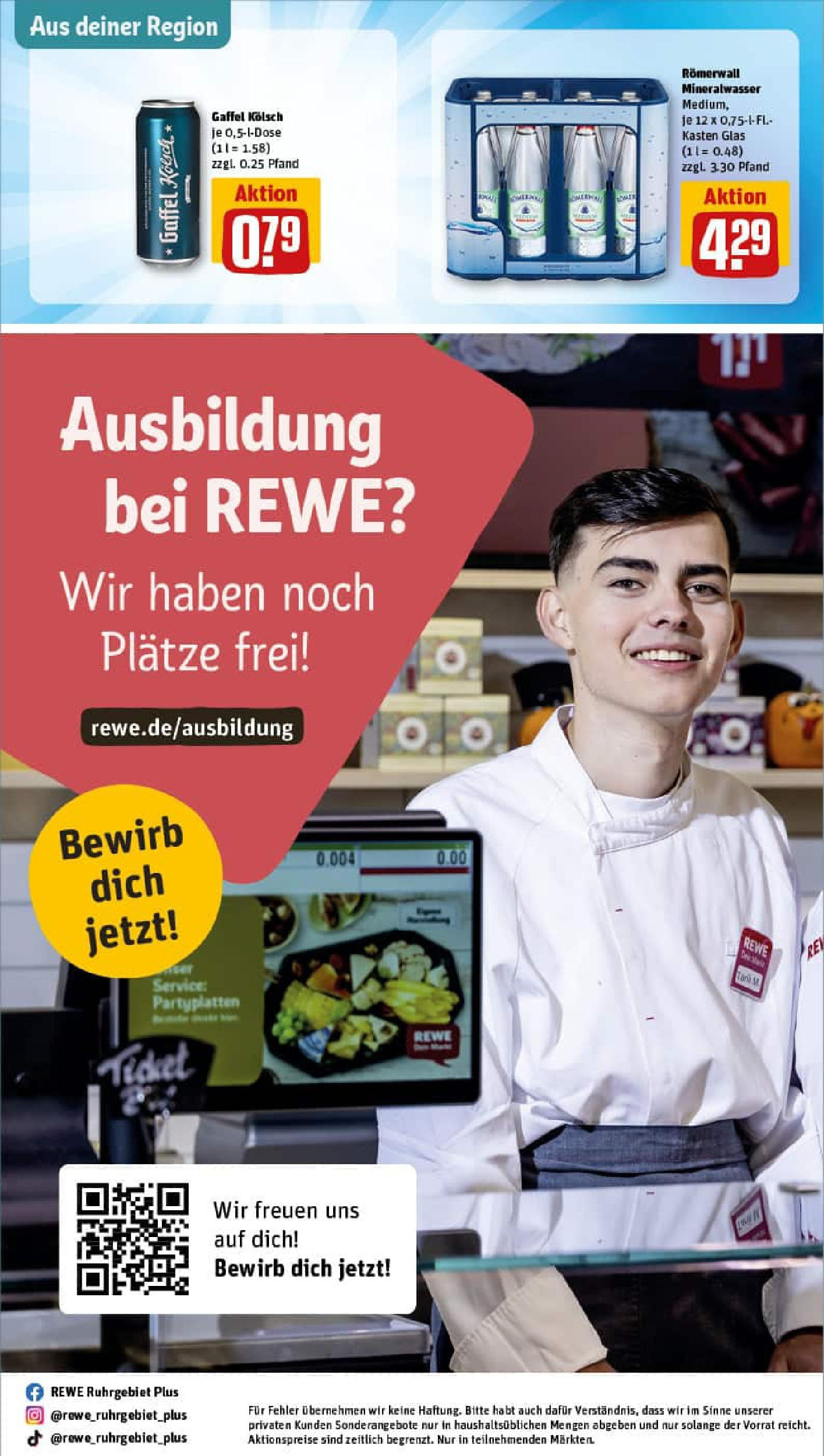 REWE Prospekt ab 03.08.2025 zum Blättern » Angebote | Seite: 32 | Produkte: Mineralwasser REWE Prospekt ab 03.08.2025 zum Blättern » Angebote | Seite: 32 | Produkte: Mineralwasser