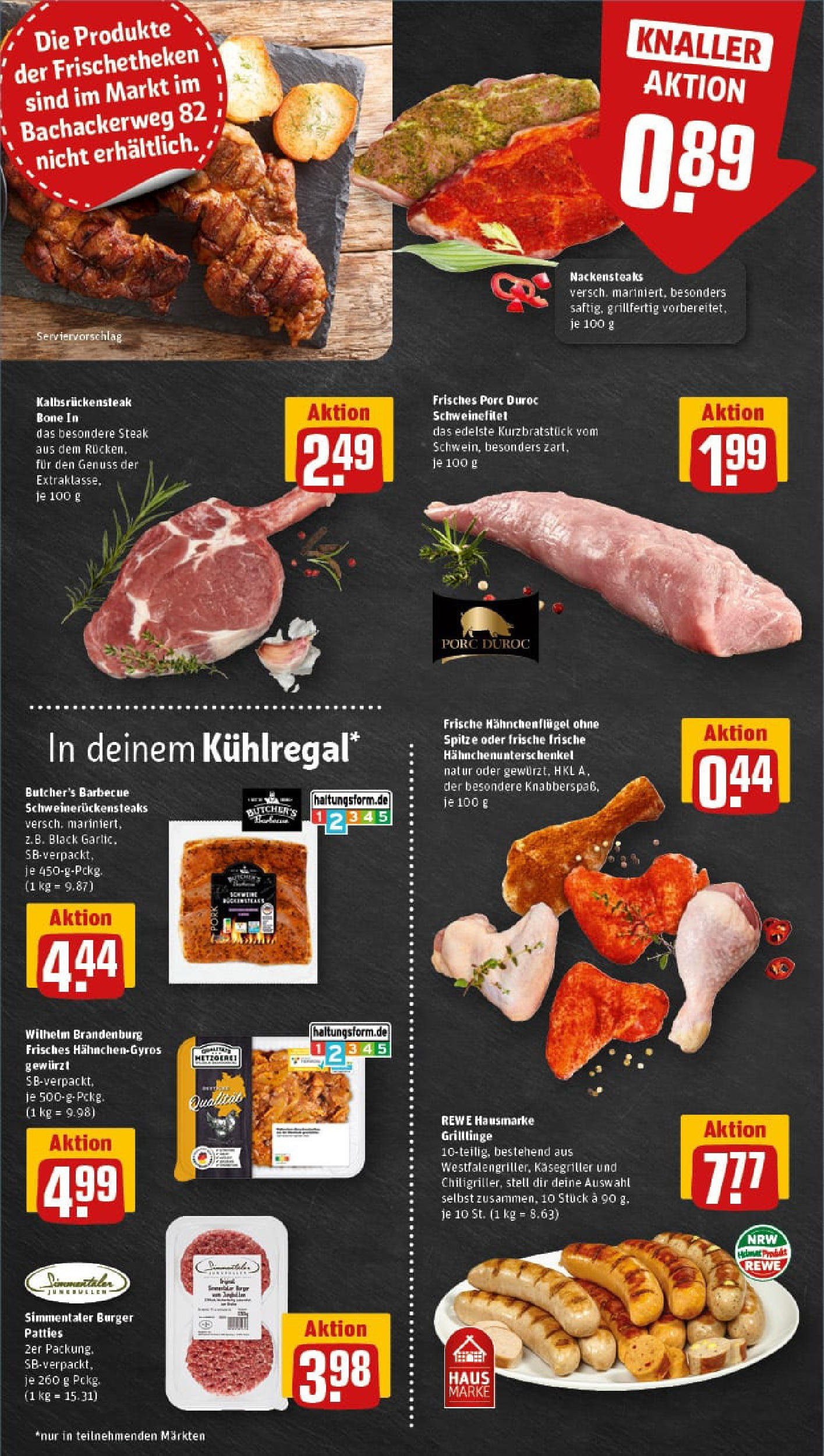 REWE Prospekt ab 03.08.2025 zum Blättern » Angebote | Seite: 6 | Produkte: Nackensteaks, Burger, Schweinefilet, Gyros REWE Prospekt ab 03.08.2025 zum Blättern » Angebote | Seite: 6 | Produkte: Nackensteaks, Burger, Schweinefilet, Gyros