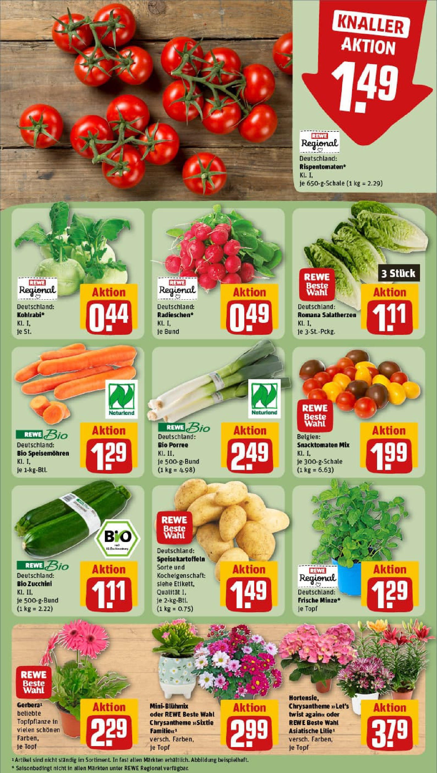 REWE Prospekt ab 03.08.2025 zum Blättern » Angebote | Seite: 7 | Produkte: Kohlrabi, Kartoffeln, Zucchini REWE Prospekt ab 03.08.2025 zum Blättern » Angebote | Seite: 7 | Produkte: Kohlrabi, Kartoffeln, Zucchini