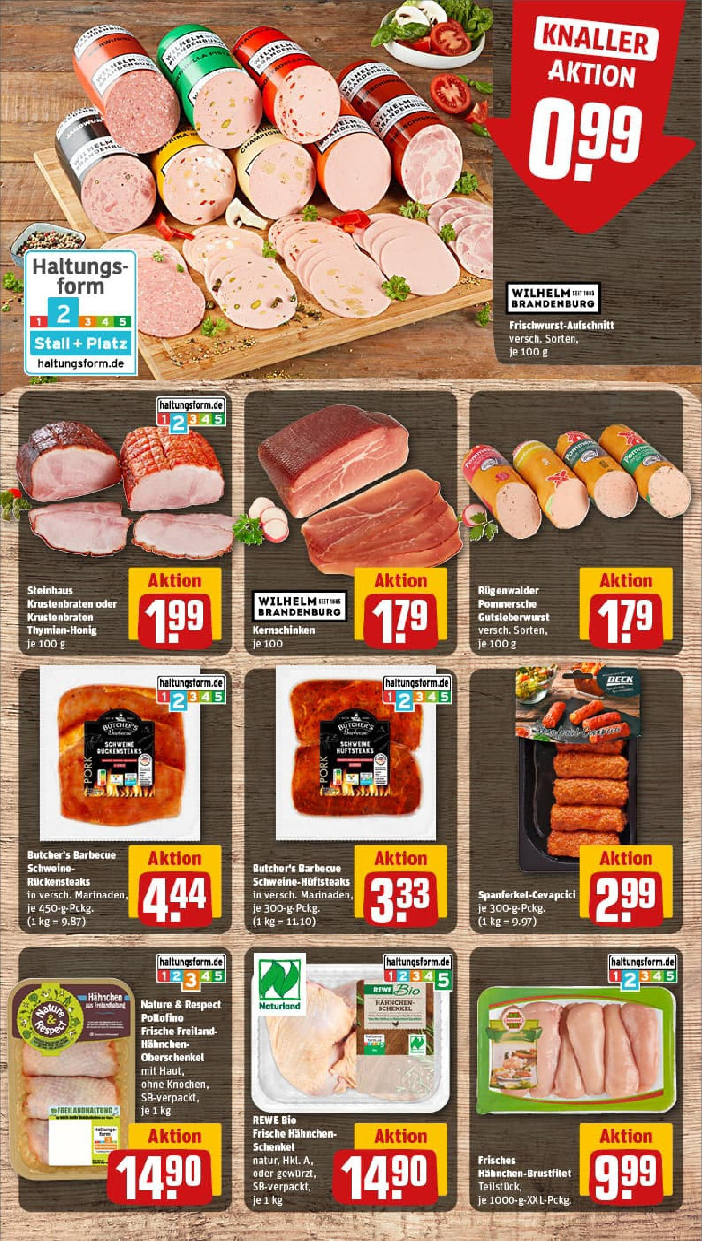 REWE Prospekt ab 03.08.2025 zum Blättern » Angebote | Seite: 8 | Produkte: Hahnchen, Krustenbraten, Steak REWE Prospekt ab 03.08.2025 zum Blättern » Angebote | Seite: 8 | Produkte: Hahnchen, Krustenbraten, Steak