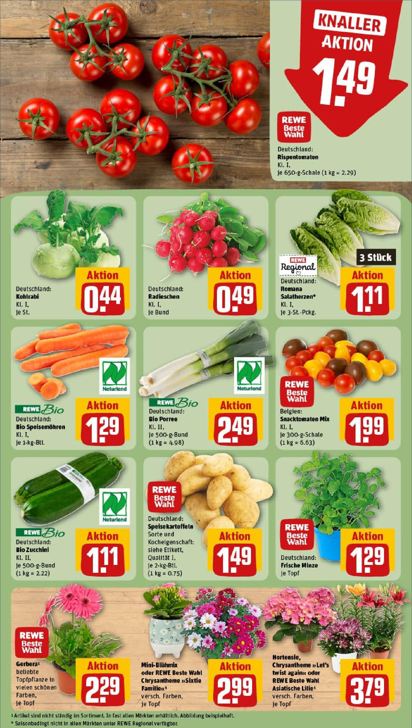 REWE Prospekt ab 03.08.2025 zum Blättern » Angebote | Seite: 7 | Produkte: Kohlrabi, Kartoffeln, Zucchini REWE Prospekt ab 03.08.2025 zum Blättern » Angebote | Seite: 7 | Produkte: Kohlrabi, Kartoffeln, Zucchini