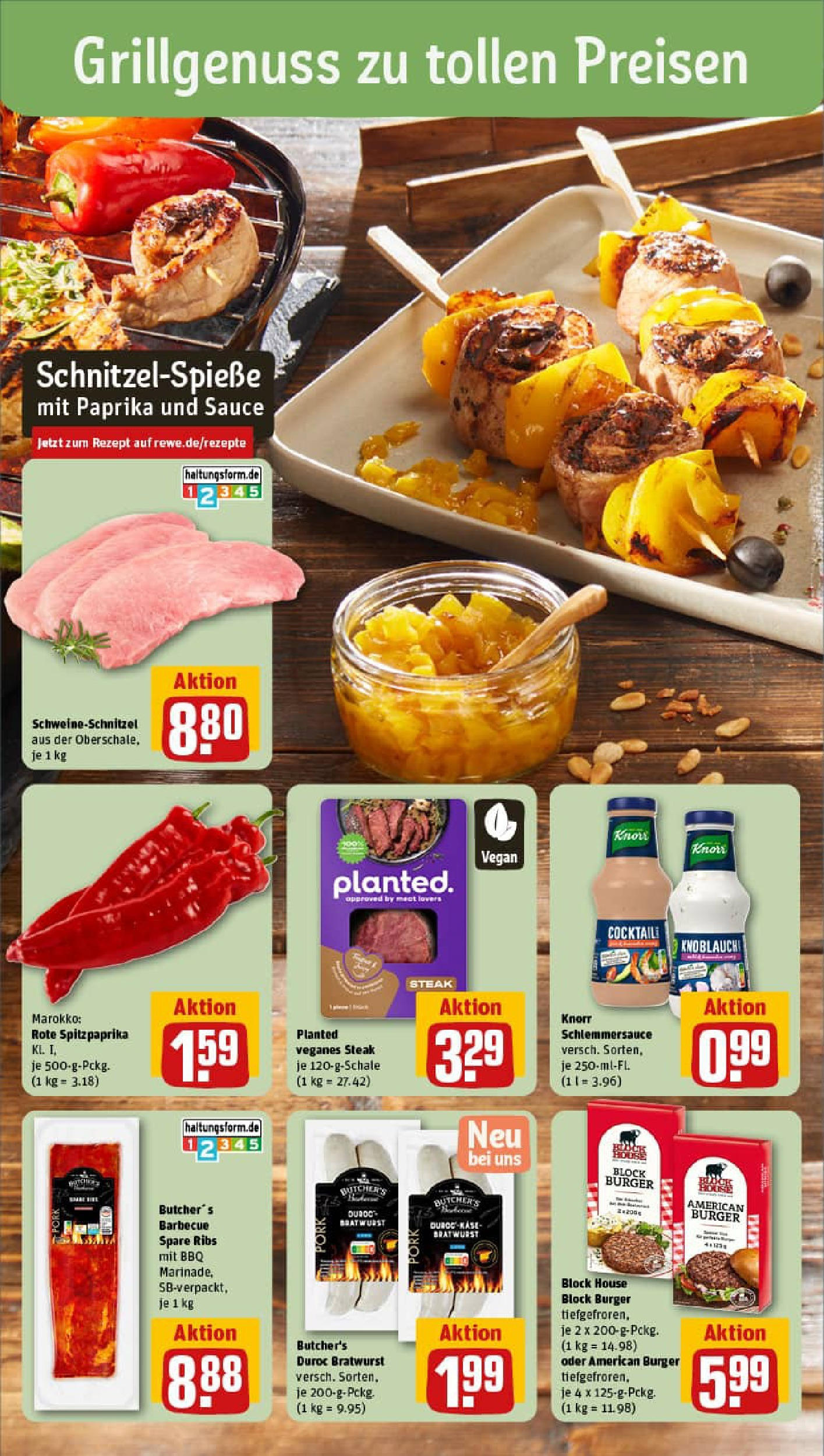 REWE Prospekt ab 03.08.2025 zum Blättern » Angebote | Seite: 4 | Produkte: Käse, Knorr, Paprika, Knoblauch