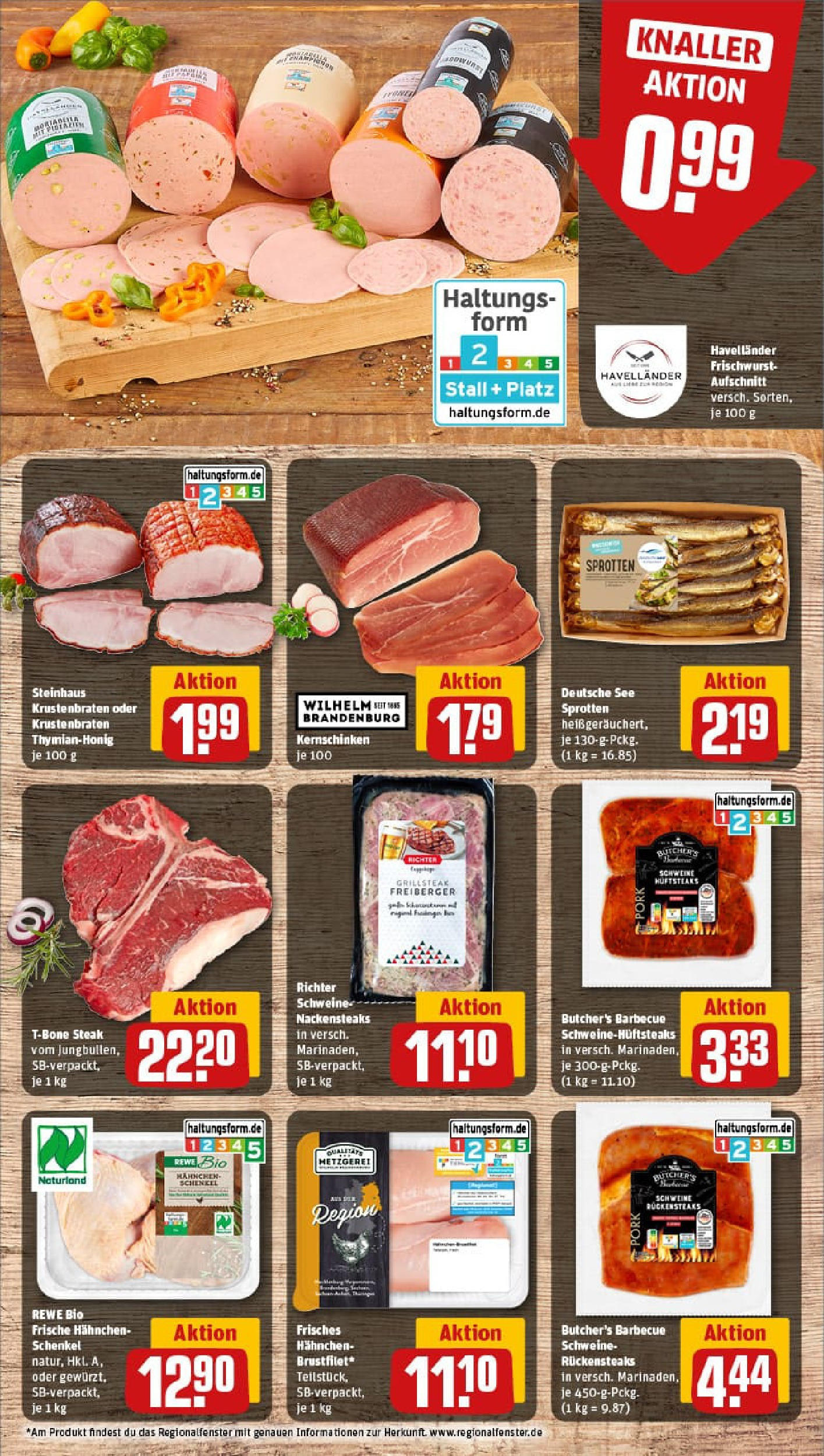 REWE Prospekt ab 03.08.2025 zum Blättern » Angebote | Seite: 10 | Produkte: Nackensteaks, Hahnchen, Krustenbraten, Steak