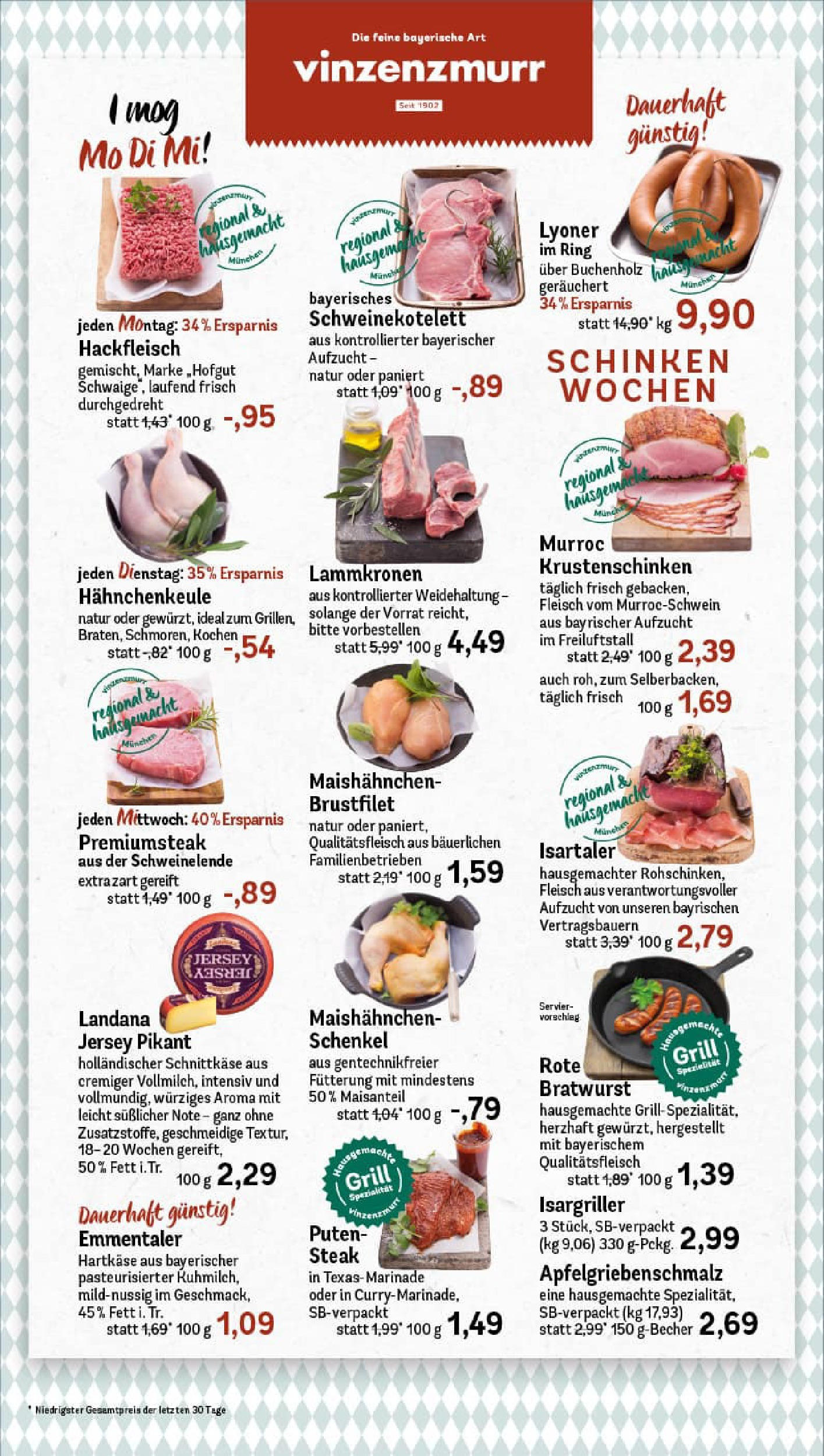 REWE Prospekt ab 03.08.2025 zum Blättern » Angebote | Seite: 8 | Produkte: Bratwurst, Schinken, Steak, Hackfleisch REWE Prospekt ab 03.08.2025 zum Blättern » Angebote | Seite: 8 | Produkte: Bratwurst, Schinken, Steak, Hackfleisch