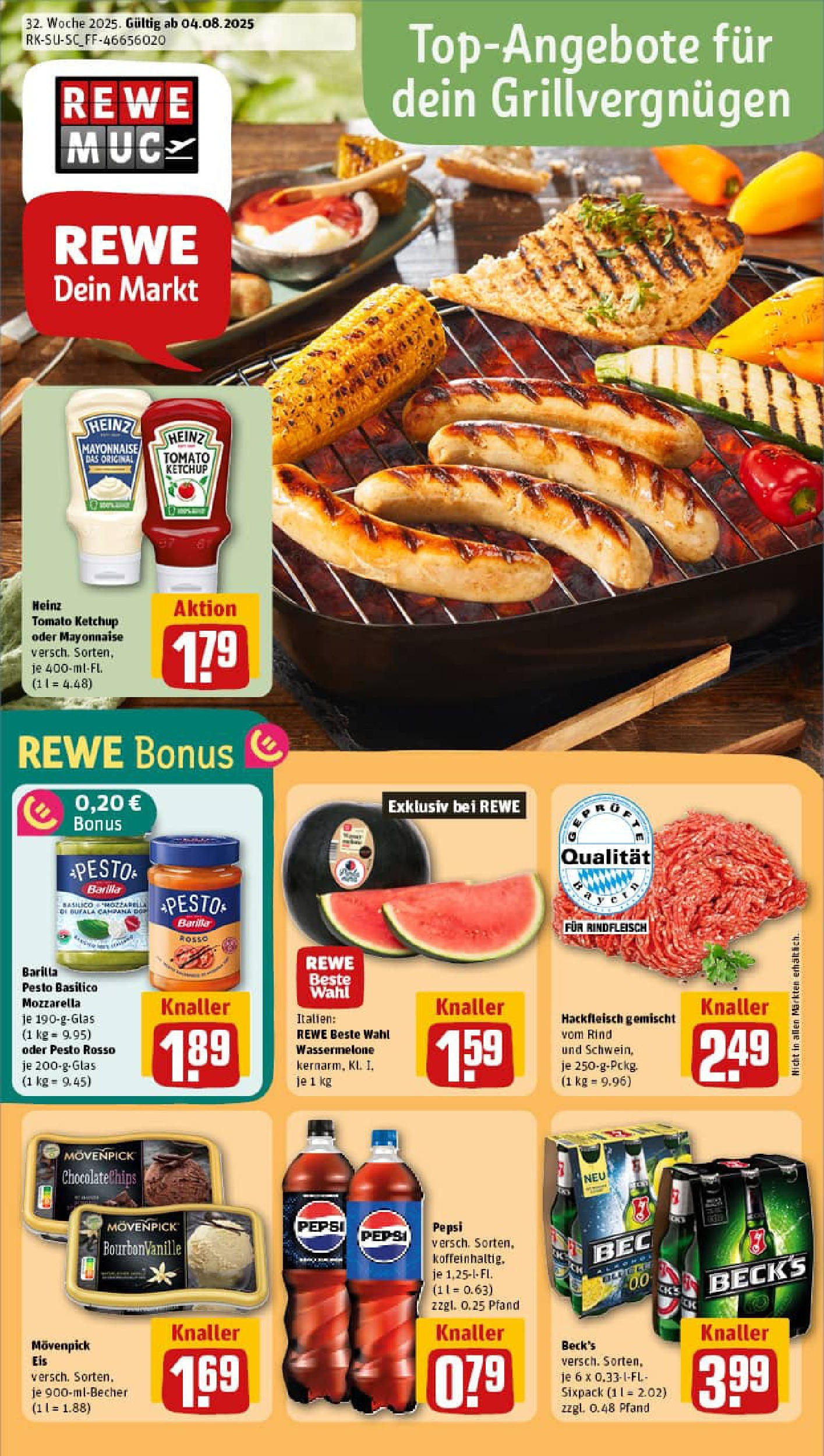 REWE Prospekt ab 03.08.2025 zum Blättern » Angebote | Seite: 1 | Produkte: Barilla, Pepsi, Chips, Ketchup REWE Prospekt ab 03.08.2025 zum Blättern » Angebote | Seite: 1 | Produkte: Barilla, Pepsi, Chips, Ketchup
