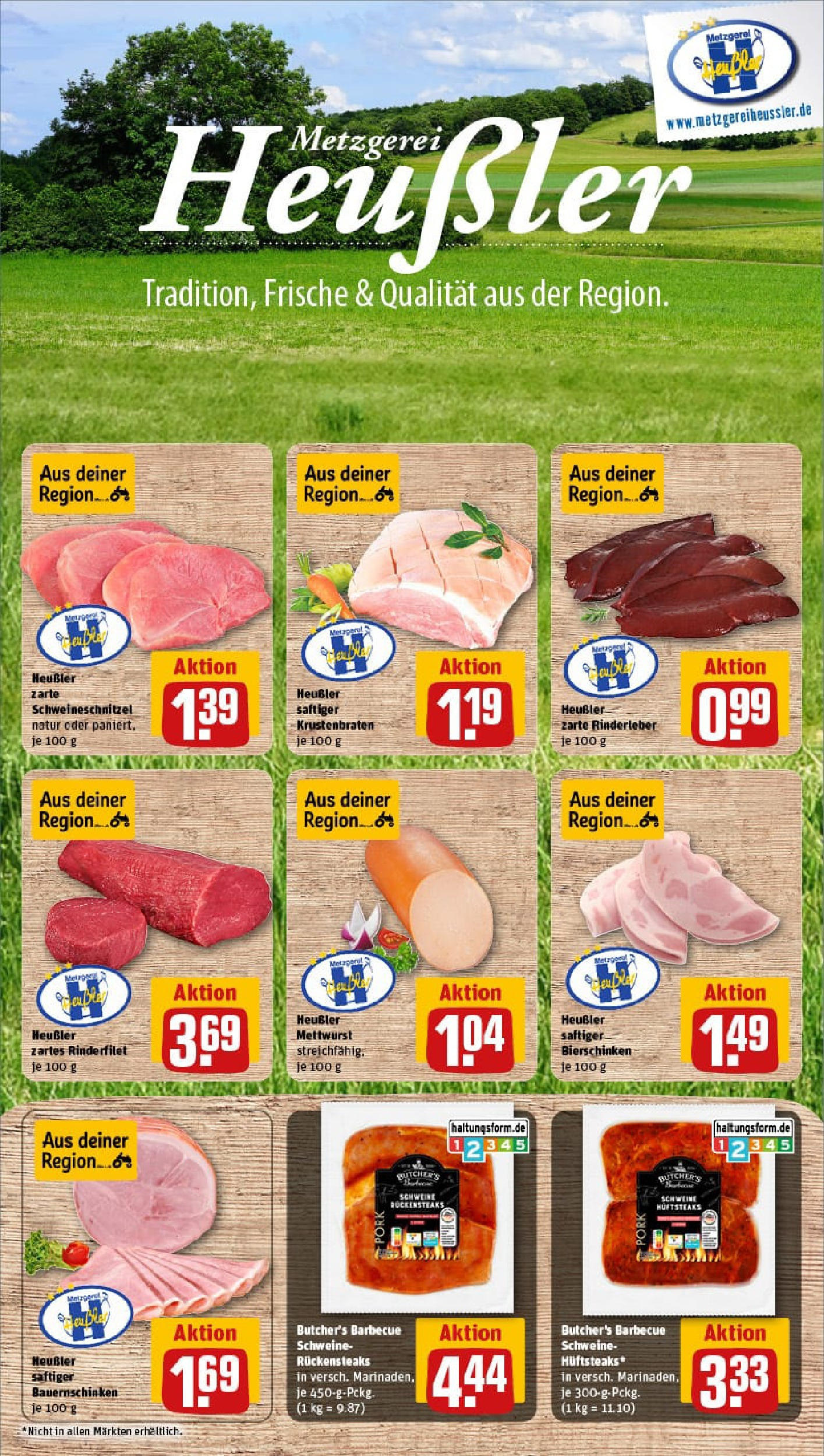 REWE Prospekt ab 03.08.2025 zum Blättern » Angebote | Seite: 8 | Produkte: Rinderfilet, Krustenbraten, Steak