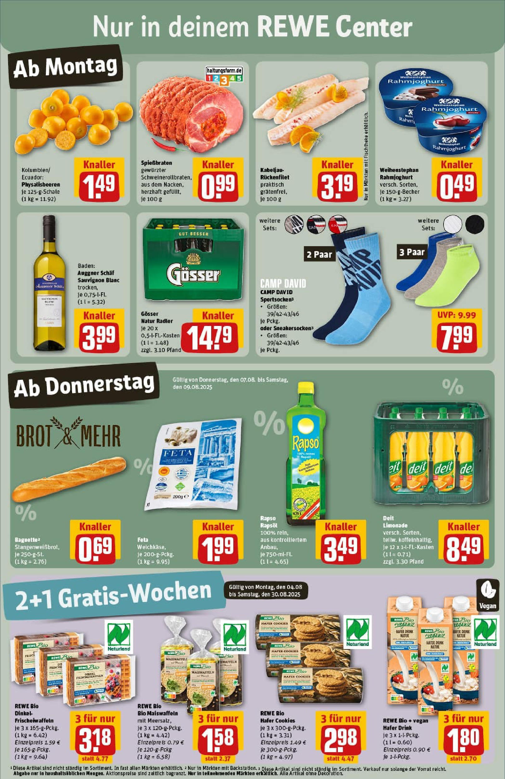 REWE Prospekt ab 03.08.2025 zum Blättern » Angebote | Seite: 3 REWE Prospekt ab 03.08.2025 zum Blättern » Angebote | Seite: 3