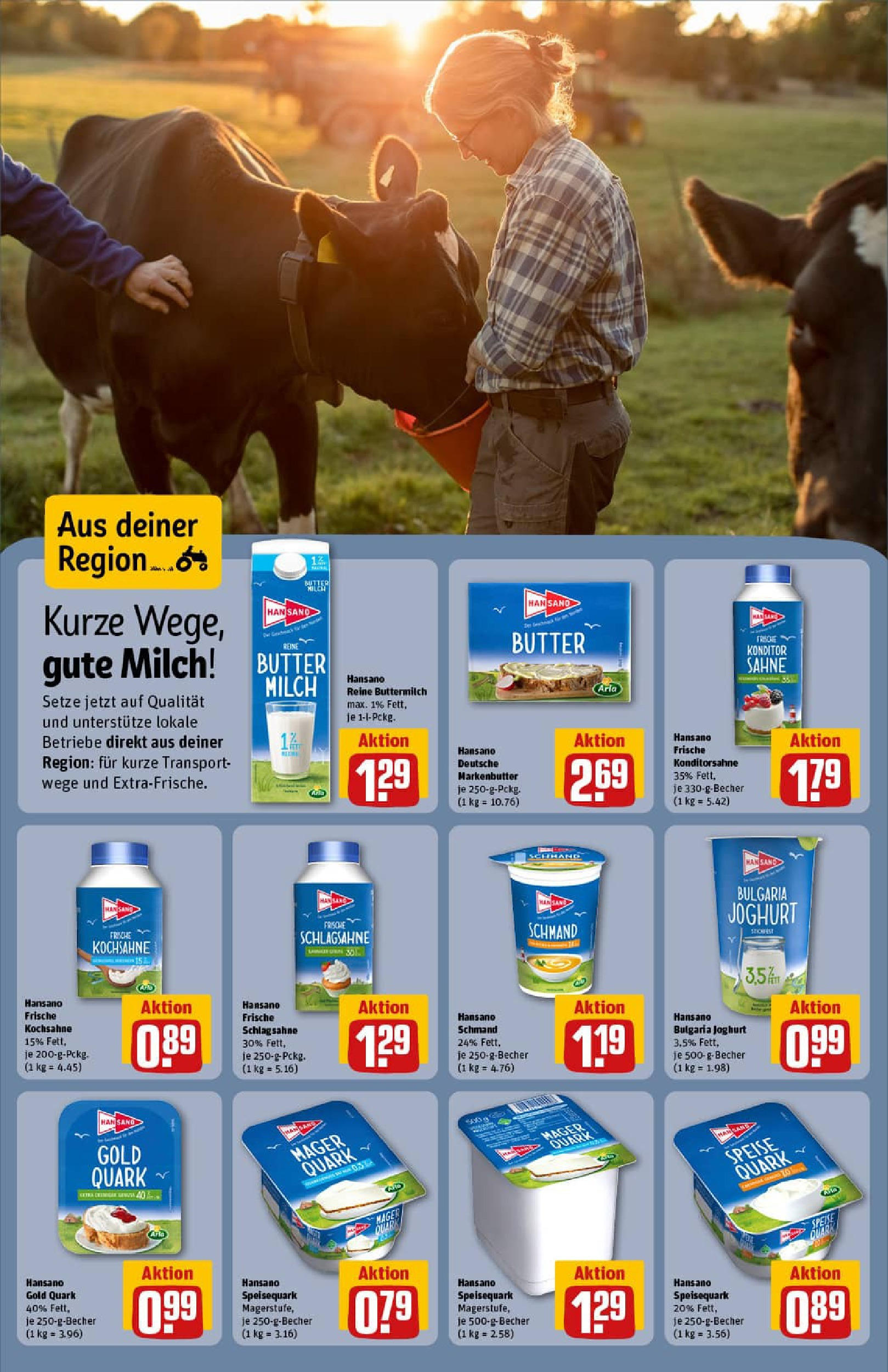 REWE Prospekt ab 03.08.2025 zum Blättern » Angebote | Seite: 14 | Produkte: Schlagsahne, Milch, Butter, Joghurt REWE Prospekt ab 03.08.2025 zum Blättern » Angebote | Seite: 14 | Produkte: Schlagsahne, Milch, Butter, Joghurt