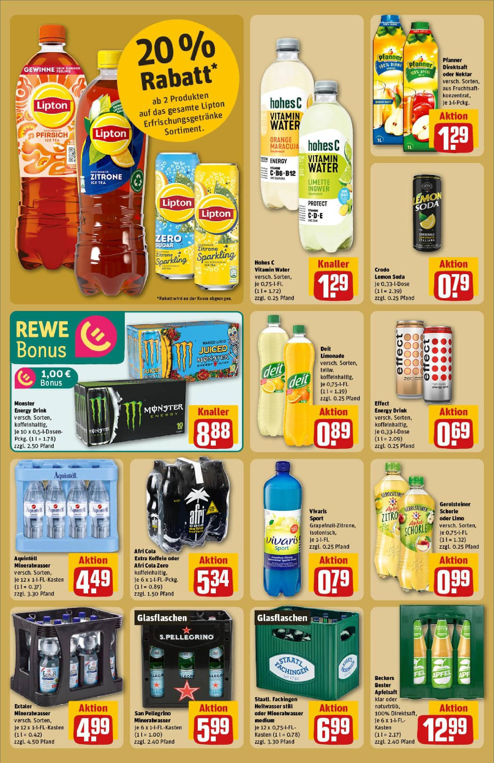 REWE Prospekt ab 03.08.2025 zum Blättern » Angebote | Seite: 20 | Produkte: Cola, Energy, Apple, Pfirsich REWE Prospekt ab 03.08.2025 zum Blättern » Angebote | Seite: 20 | Produkte: Cola, Energy, Apple, Pfirsich