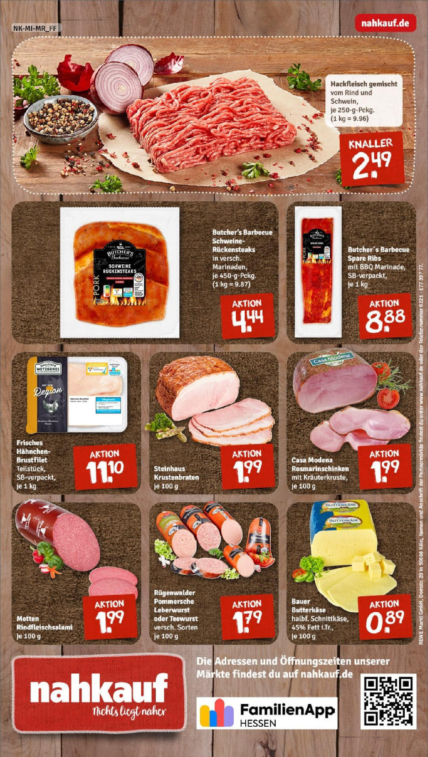 REWE Prospekt ab 03.08.2025 zum Blättern » Angebote | Seite: 8 | Produkte: Hahnchen, Salami, Steak, Hackfleisch REWE Prospekt ab 03.08.2025 zum Blättern » Angebote | Seite: 8 | Produkte: Hahnchen, Salami, Steak, Hackfleisch