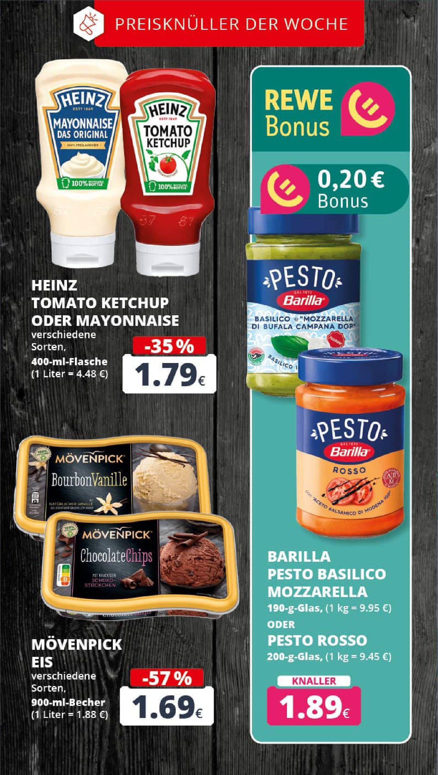 REWE Prospekt ab 03.08.2025 zum Blättern » Angebote | Seite: 2 | Produkte: Barilla, Mayonnaise, Ketchup, Eis REWE Prospekt ab 03.08.2025 zum Blättern » Angebote | Seite: 2 | Produkte: Barilla, Mayonnaise, Ketchup, Eis