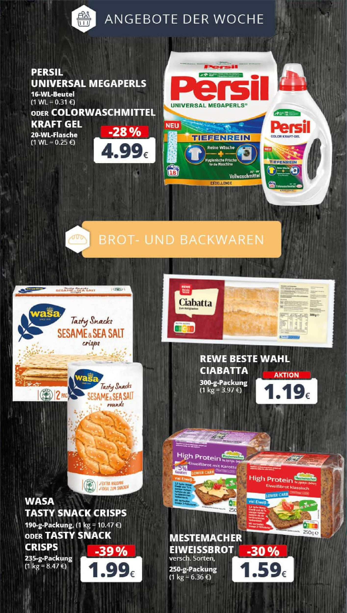 REWE Prospekt ab 03.08.2025 zum Blättern » Angebote | Seite: 6 | Produkte: Brot, Karotte, Persil REWE Prospekt ab 03.08.2025 zum Blättern » Angebote | Seite: 6 | Produkte: Brot, Karotte, Persil