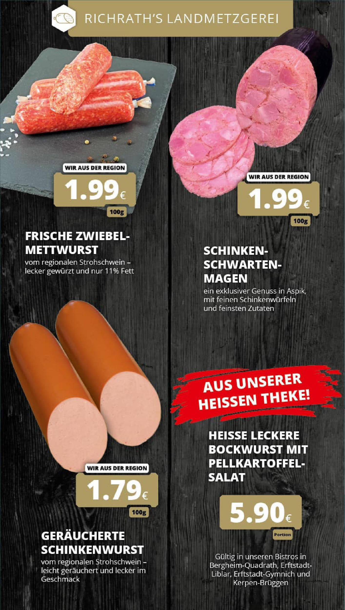 REWE Prospekt ab 03.08.2025 zum Blättern » Angebote | Seite: 12 | Produkte: Bockwurst, Theke, Schinken, Salat REWE Prospekt ab 03.08.2025 zum Blättern » Angebote | Seite: 12 | Produkte: Bockwurst, Theke, Schinken, Salat