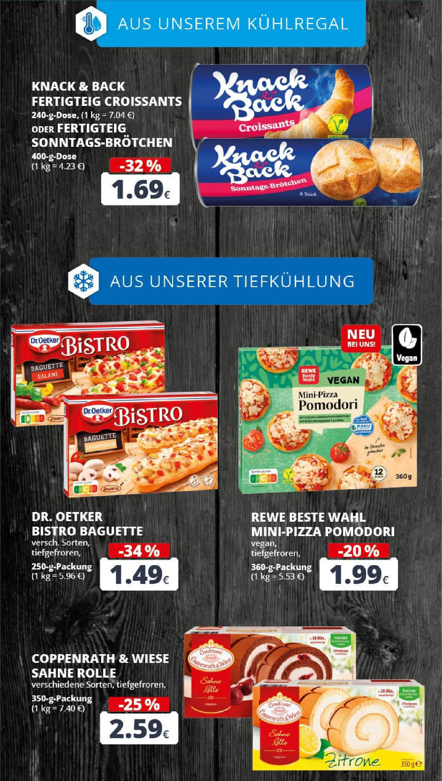 REWE Prospekt ab 03.08.2025 zum Blättern » Angebote | Seite: 16 | Produkte: Baguette, Zitrone, Pizza, Sahne REWE Prospekt ab 03.08.2025 zum Blättern » Angebote | Seite: 16 | Produkte: Baguette, Zitrone, Pizza, Sahne