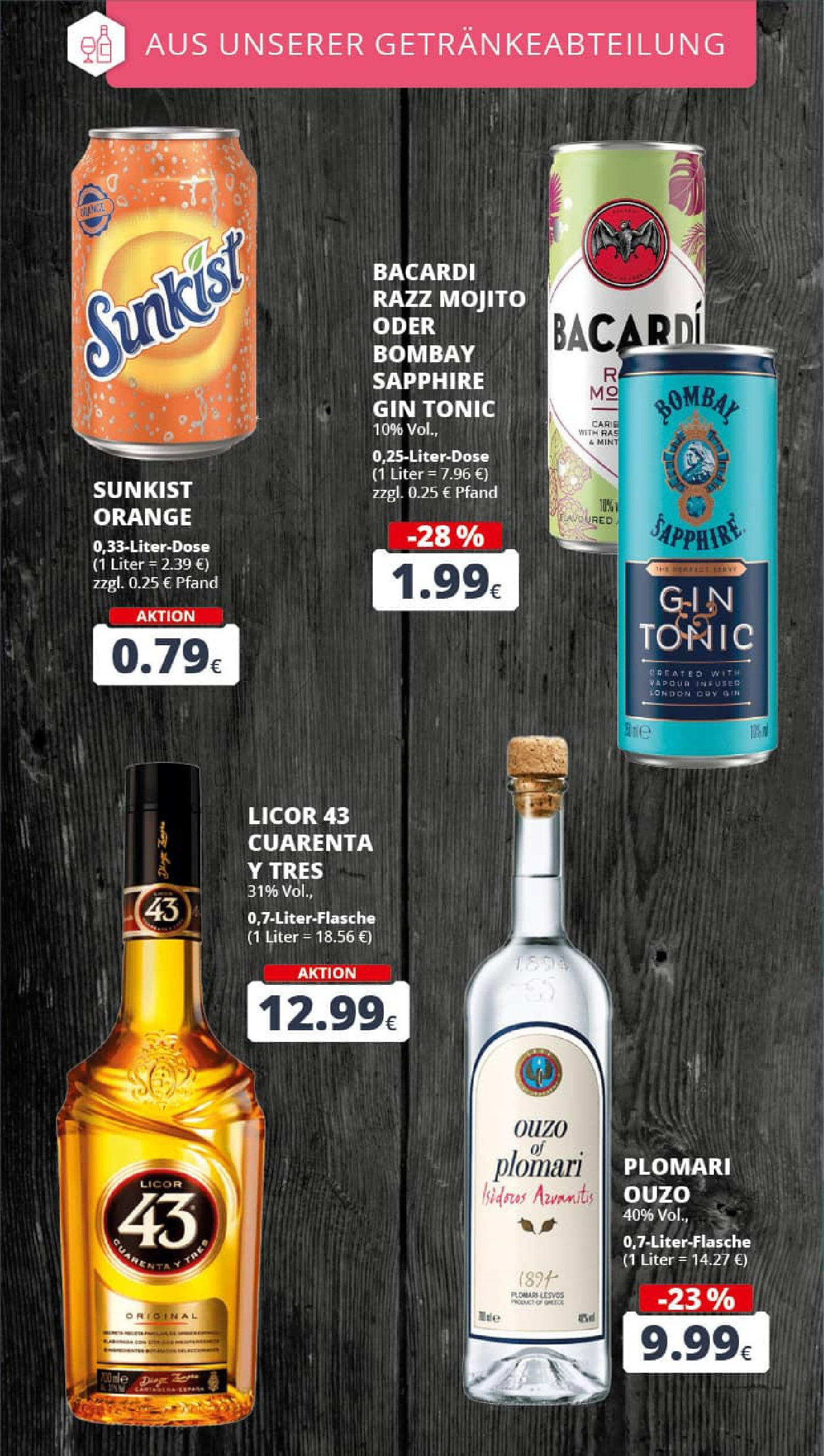 REWE Prospekt ab 03.08.2025 zum Blättern » Angebote | Seite: 19 | Produkte: Bacardi, Ouzo, Gin, Ouzo plomari REWE Prospekt ab 03.08.2025 zum Blättern » Angebote | Seite: 19 | Produkte: Bacardi, Ouzo, Gin, Ouzo plomari