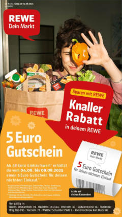 Rewe prospekt Berlin / Friedenau	 gültig ab dem 03.08.2025